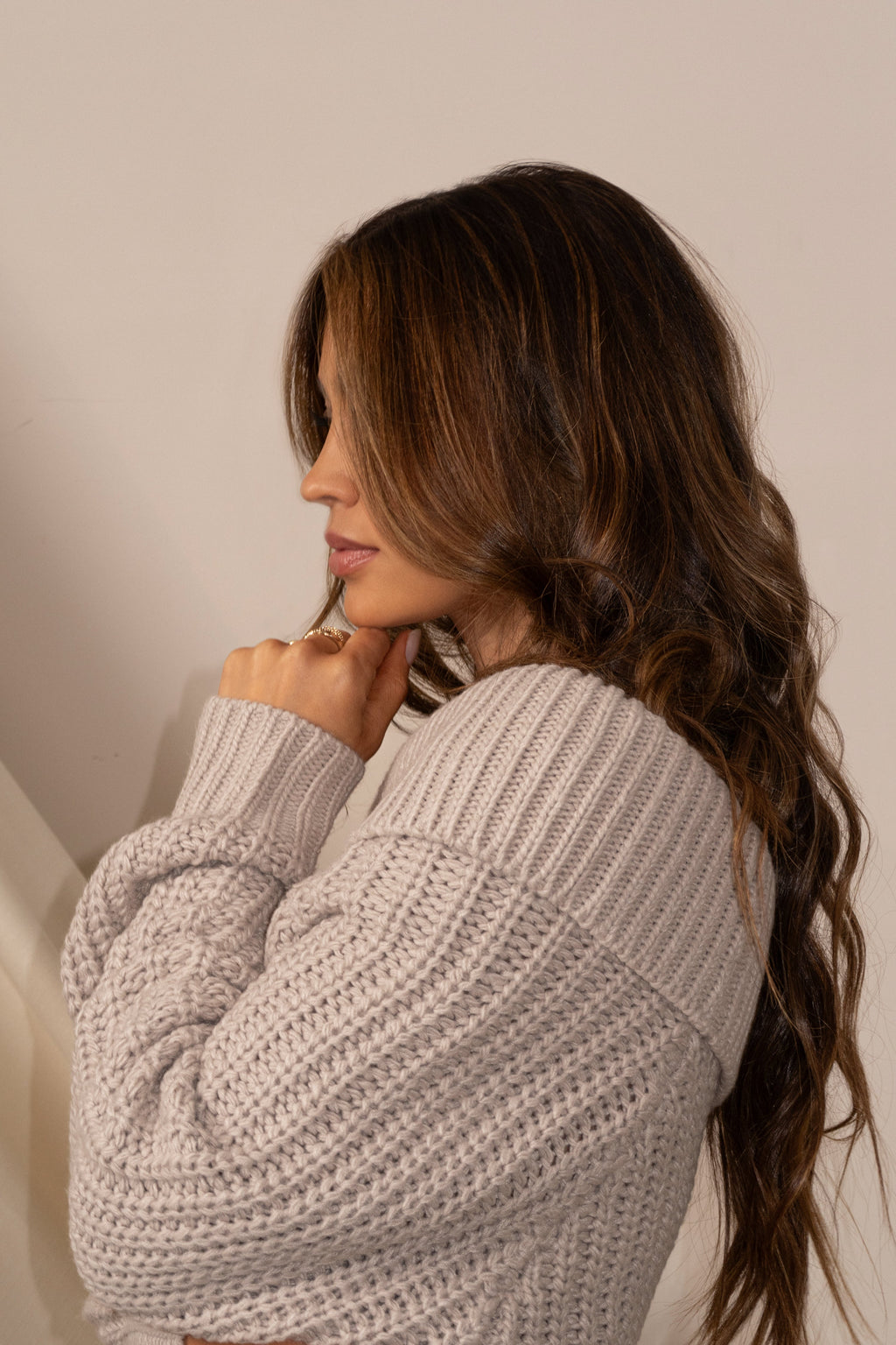 Stone Monette Cable Knit Dress