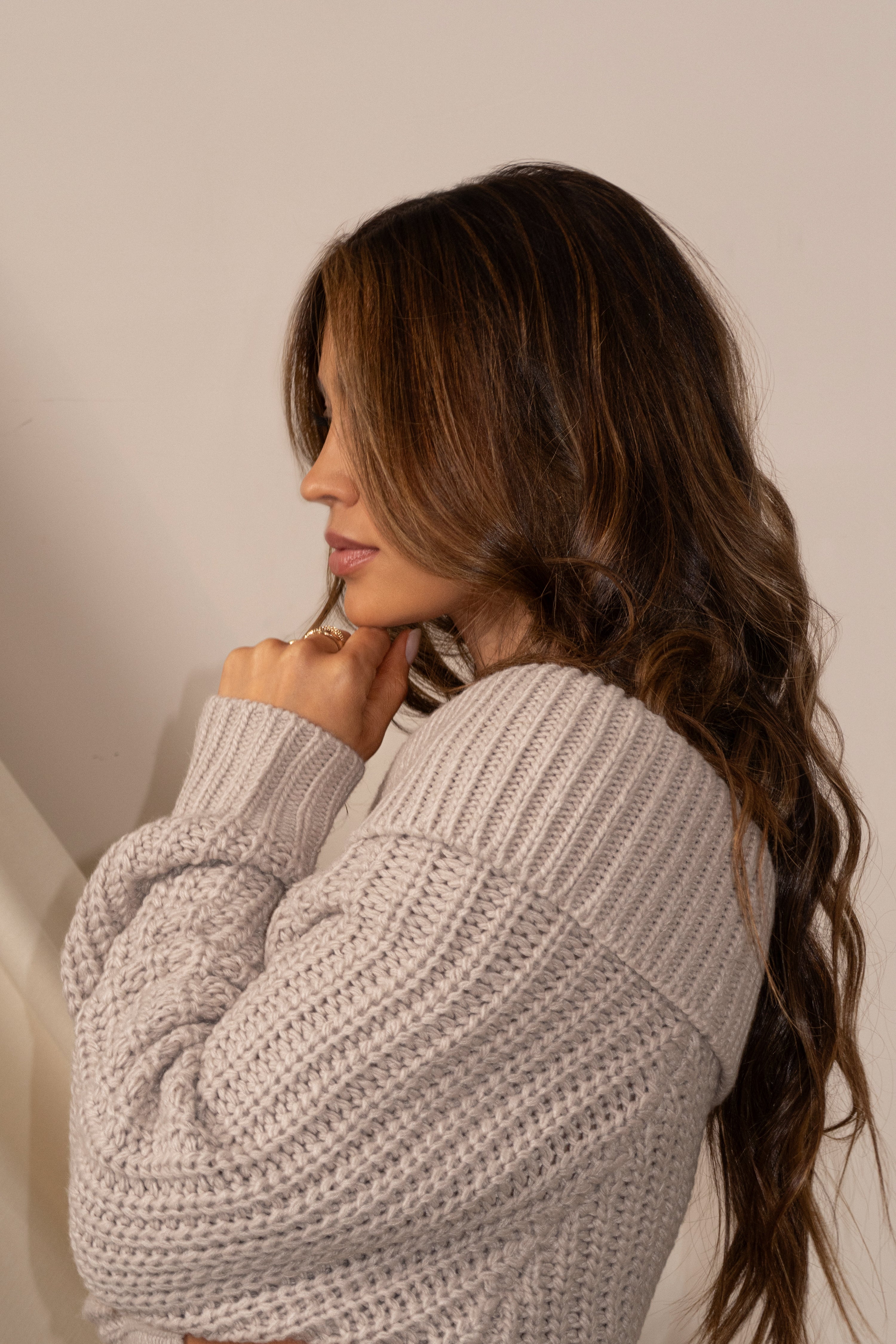 Stone Monette Cable Knit Dress