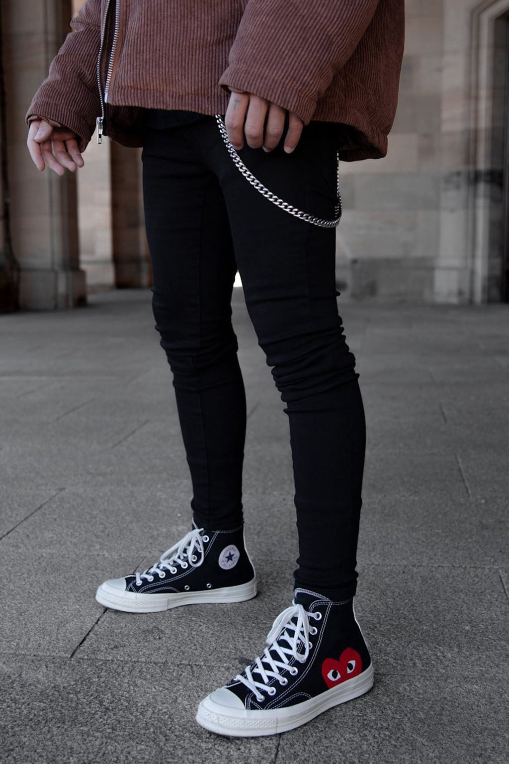 Cornell Stacked Skinny Jeans - Black