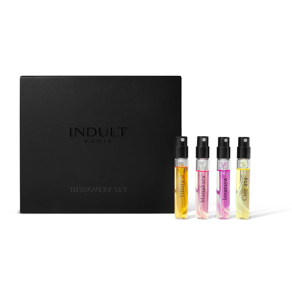 Indult Perfume Discovery Set – Sample Collection of Tihota, Manakara, Isvaraya & Cuir 404 