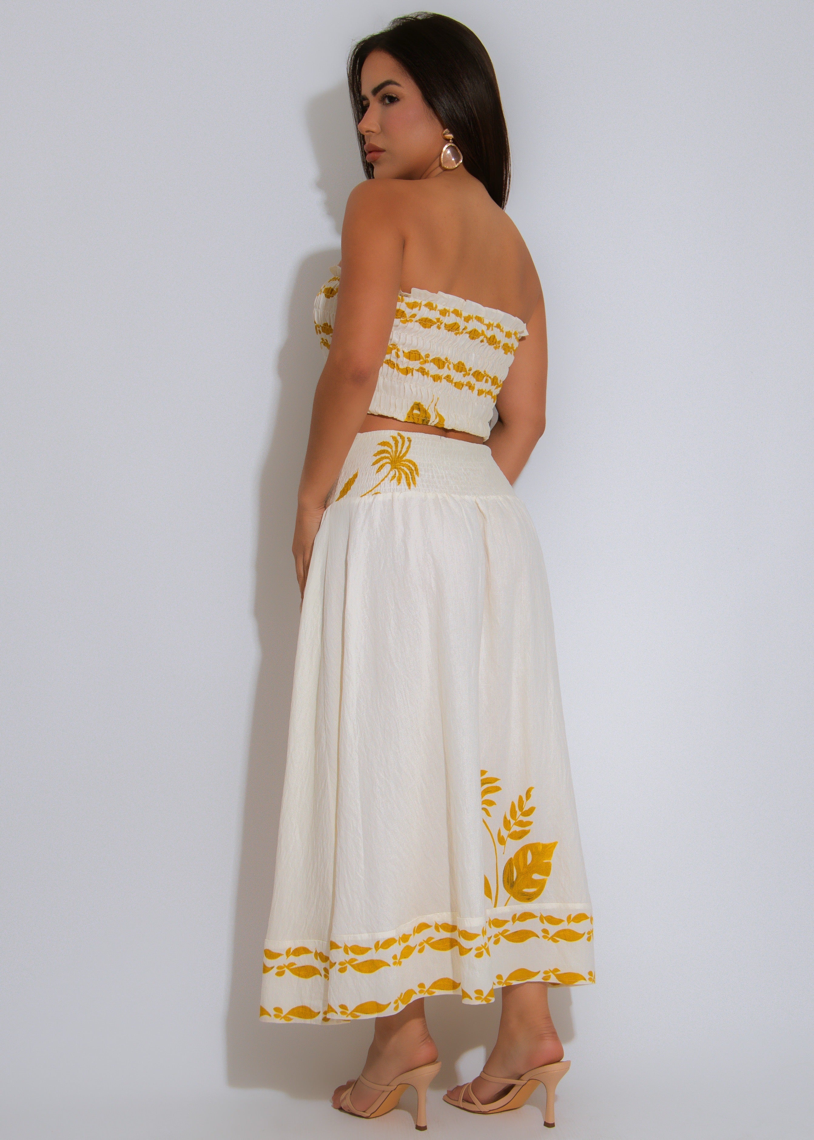 Cabo Breeze Skirt Set White