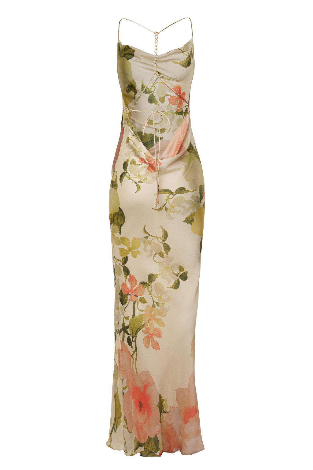 Ivory Summer Bloom Maxi Dress