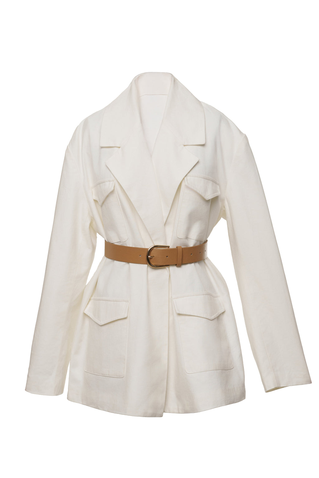 Ivory Precision Woven Blazer