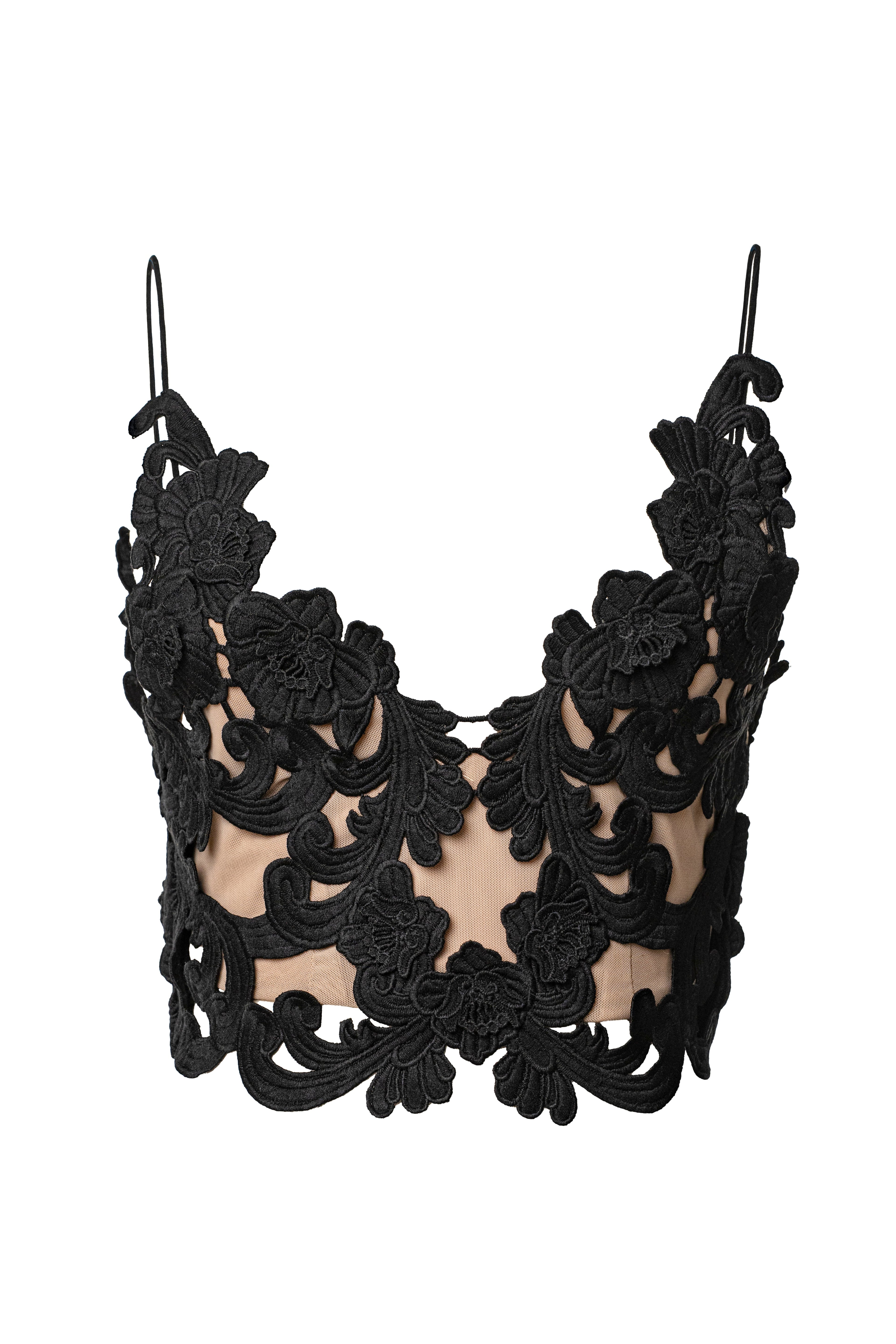 Black Anahi Embroidered Top