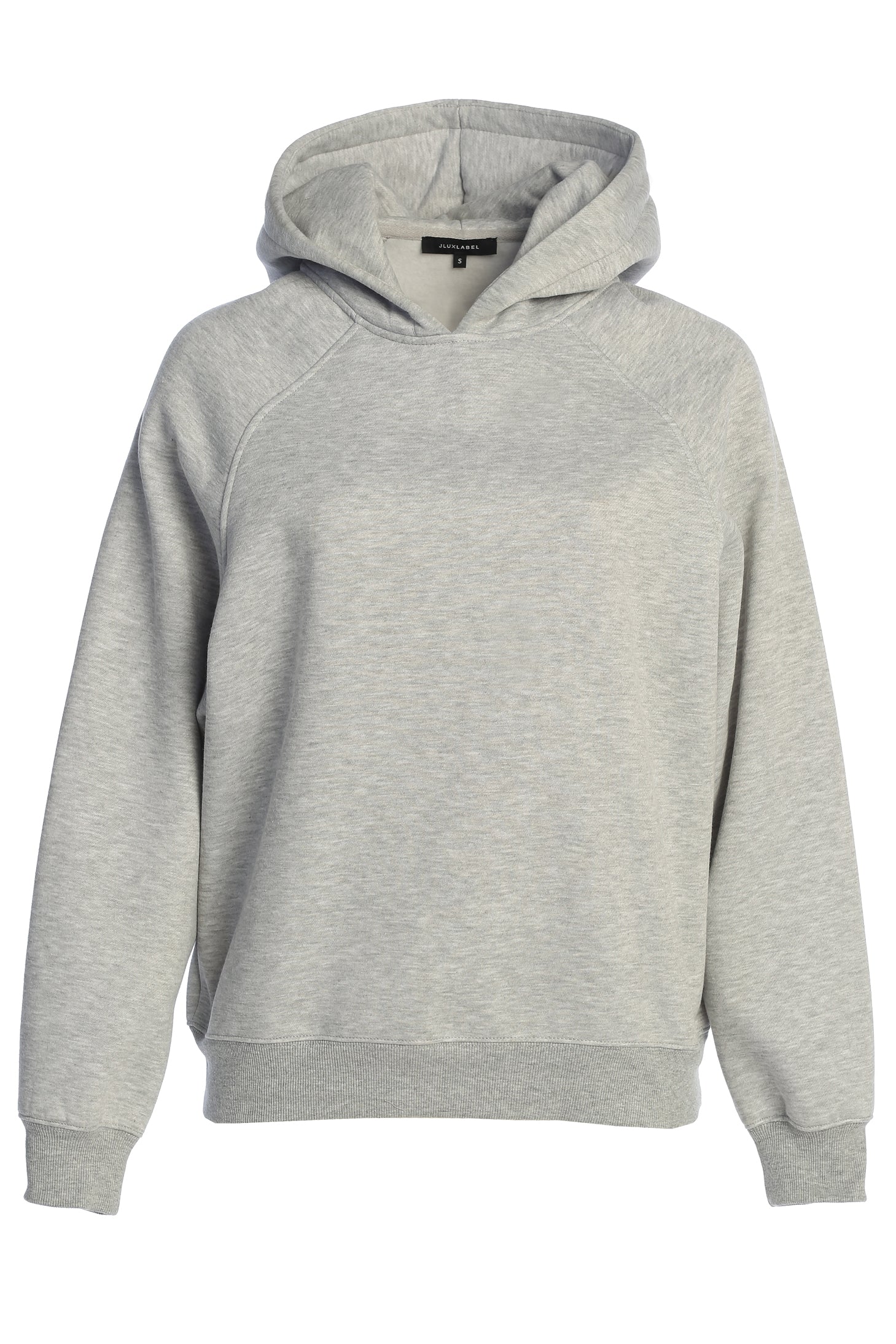 Heather Grey JLUXLABEL Logo Pullover Hoodie