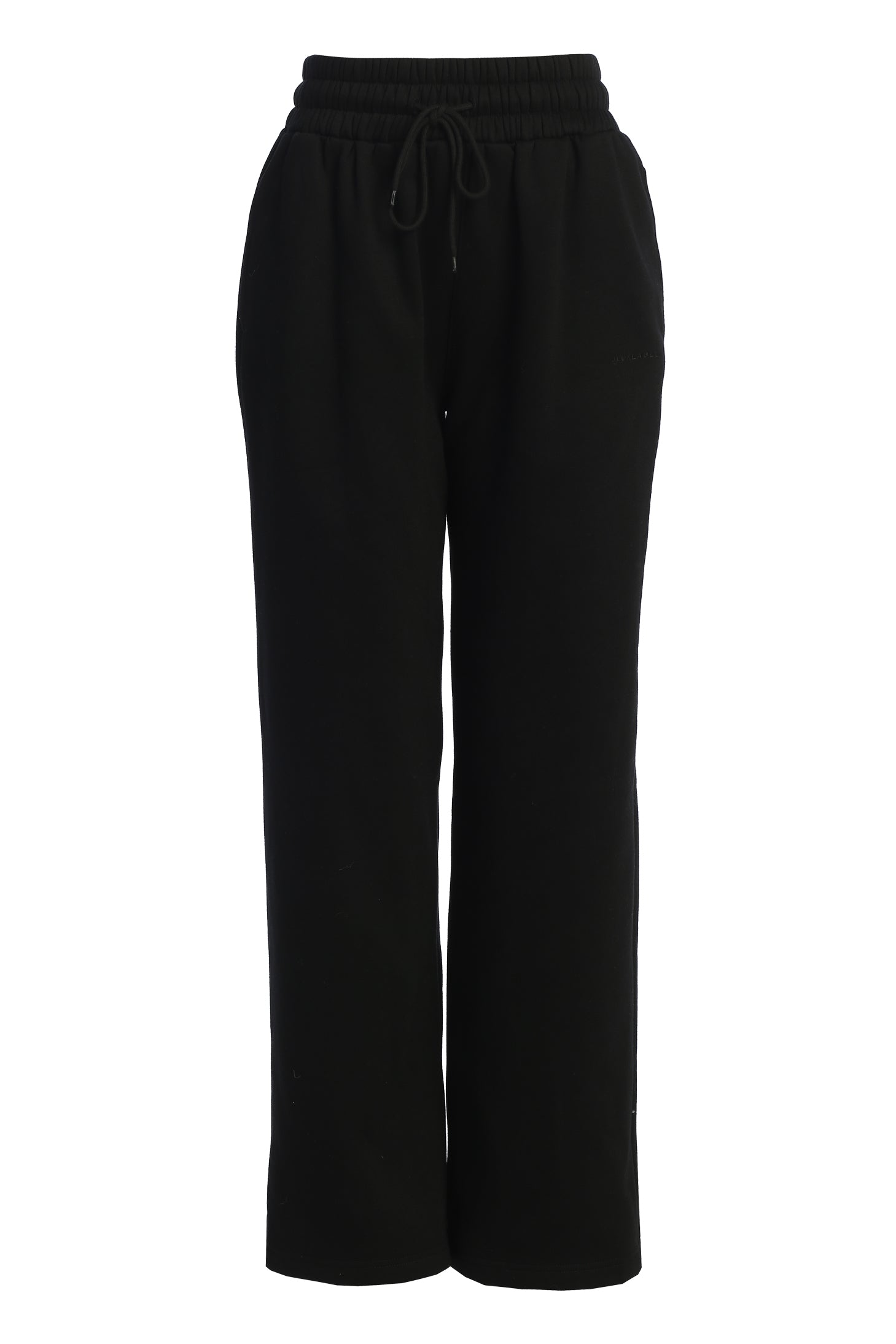 Black JLUXLABEL Logo Fleece Pants