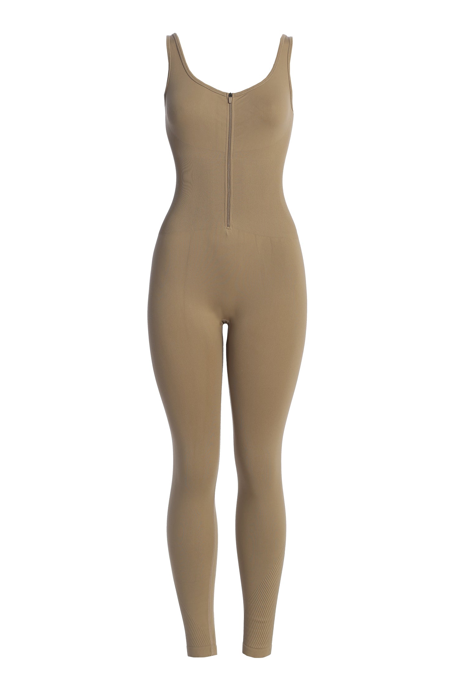 Beige Pure Form Jumpsuit
