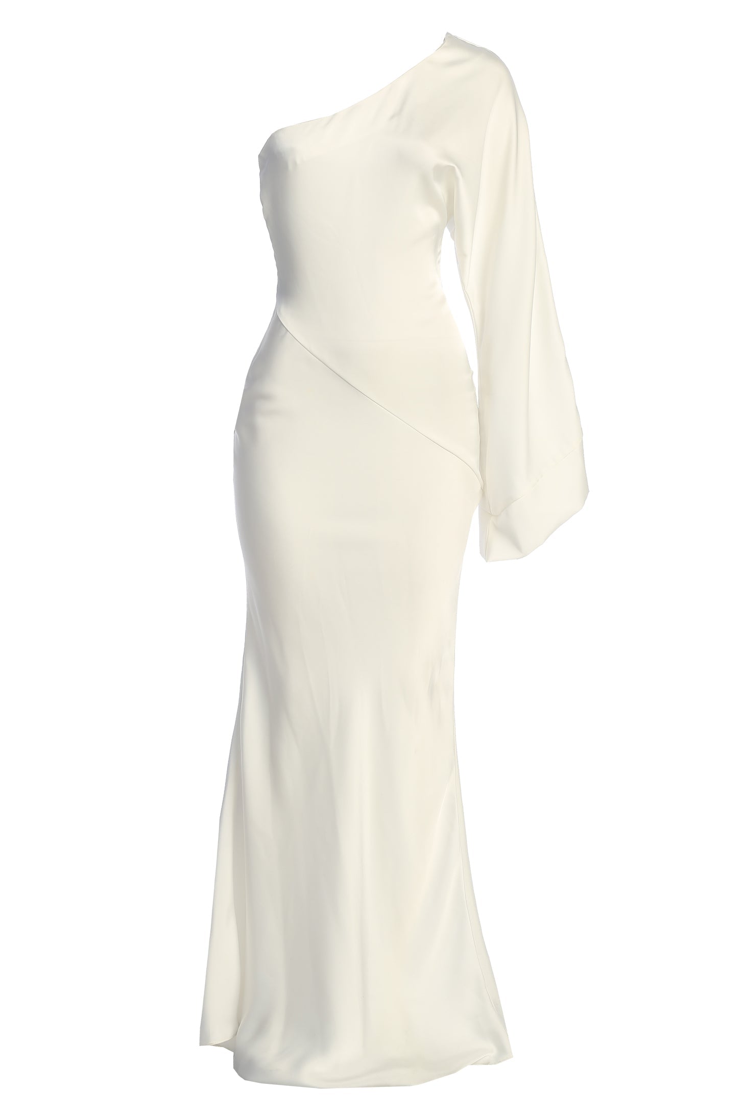 Ivory Femme Drape Maxi Dress