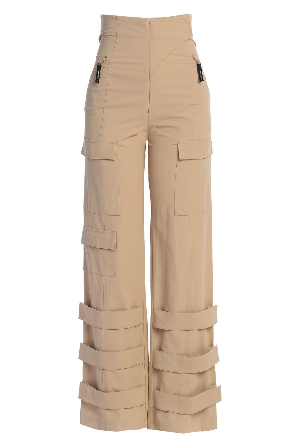 Tan Nyah Nylon Utility Pants