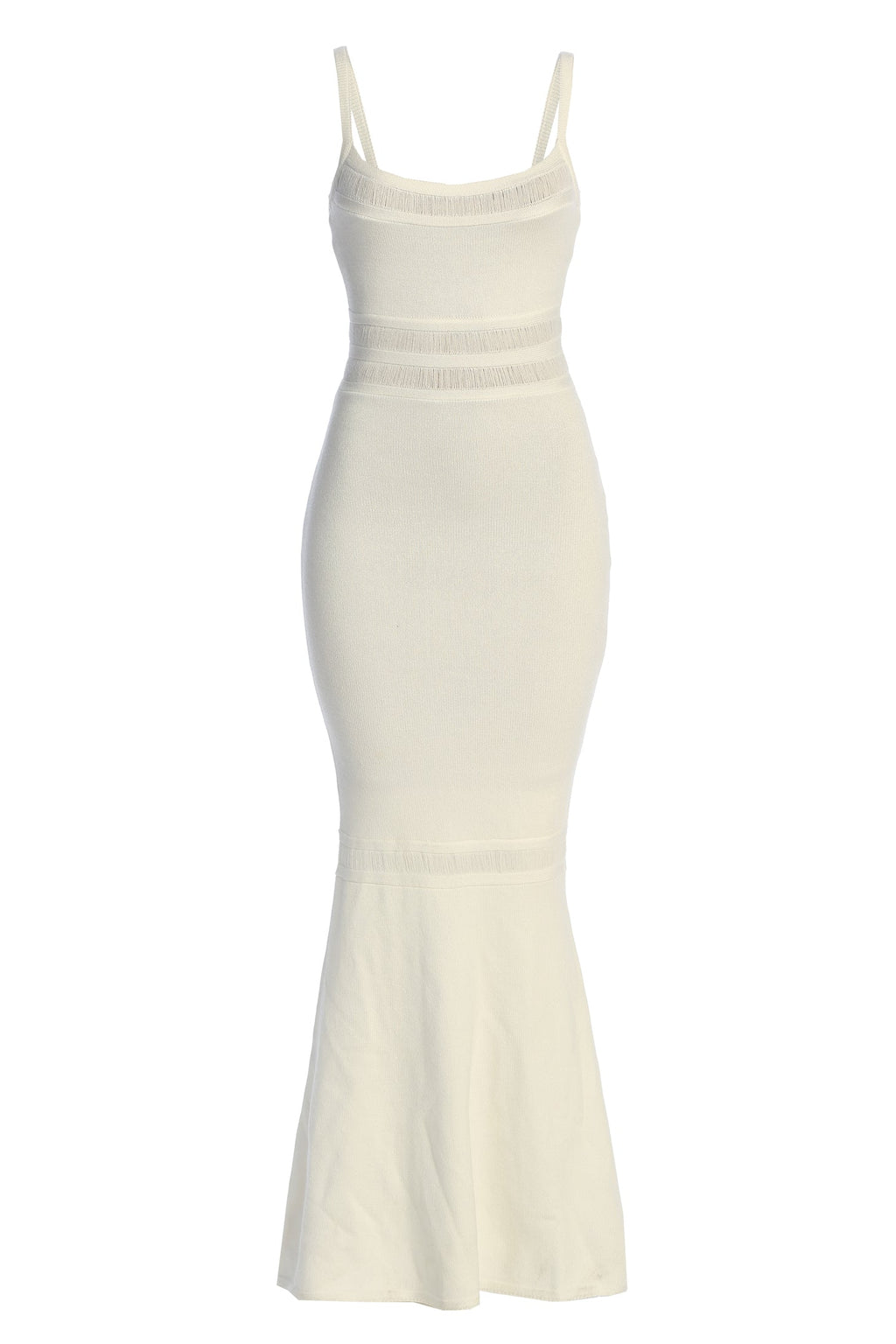 Ivory Lumen Knit Maxi Dress