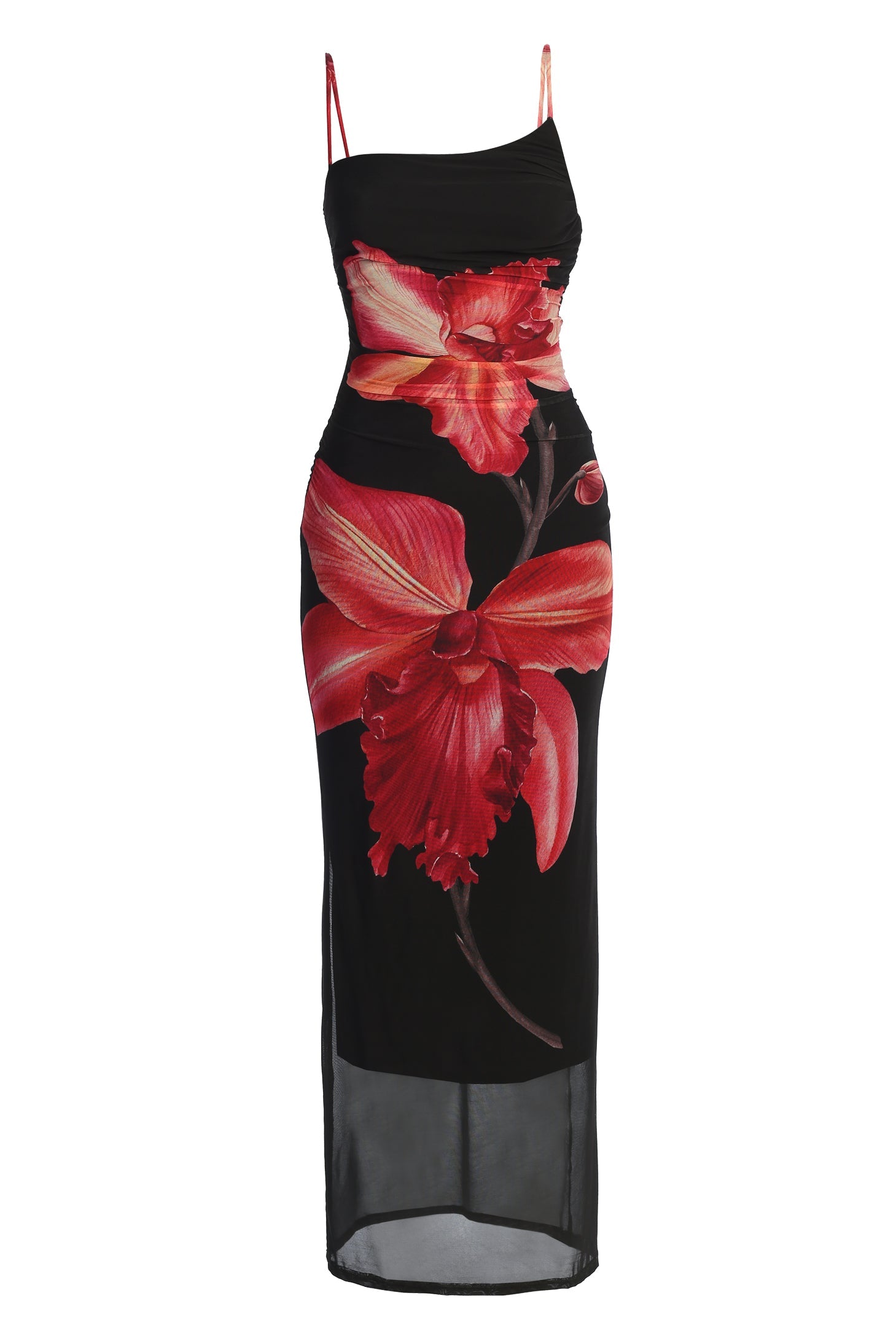 Black Floral Fleur De Lune Maxi Dress
