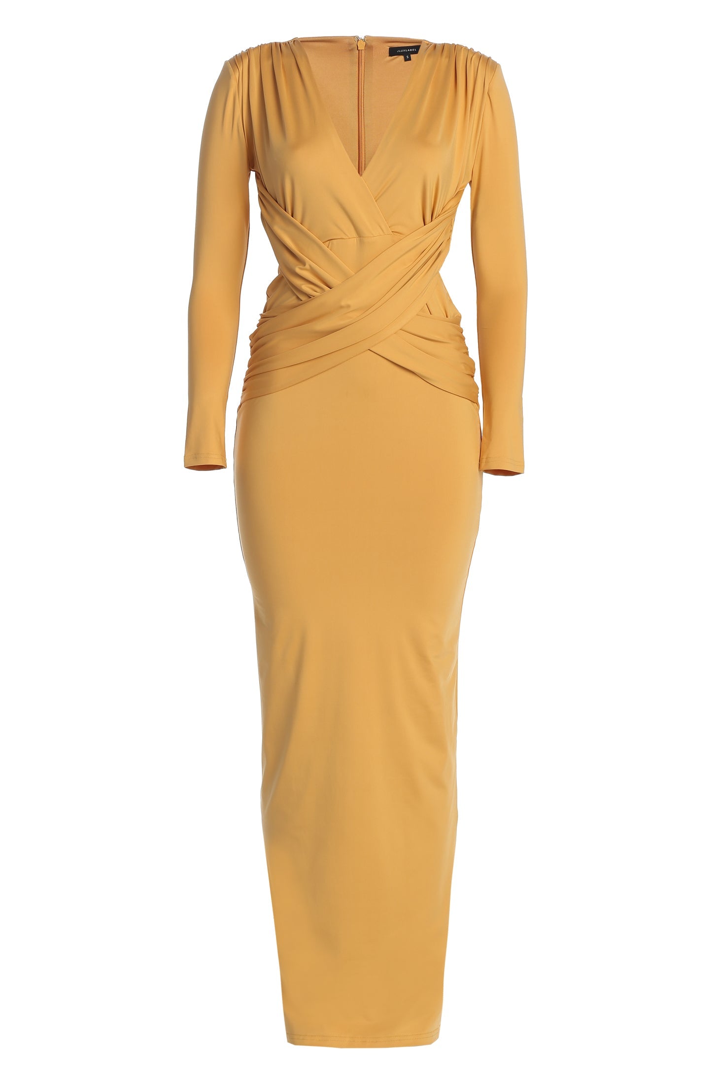 Yellow Rowan Plunge Maxi Dress