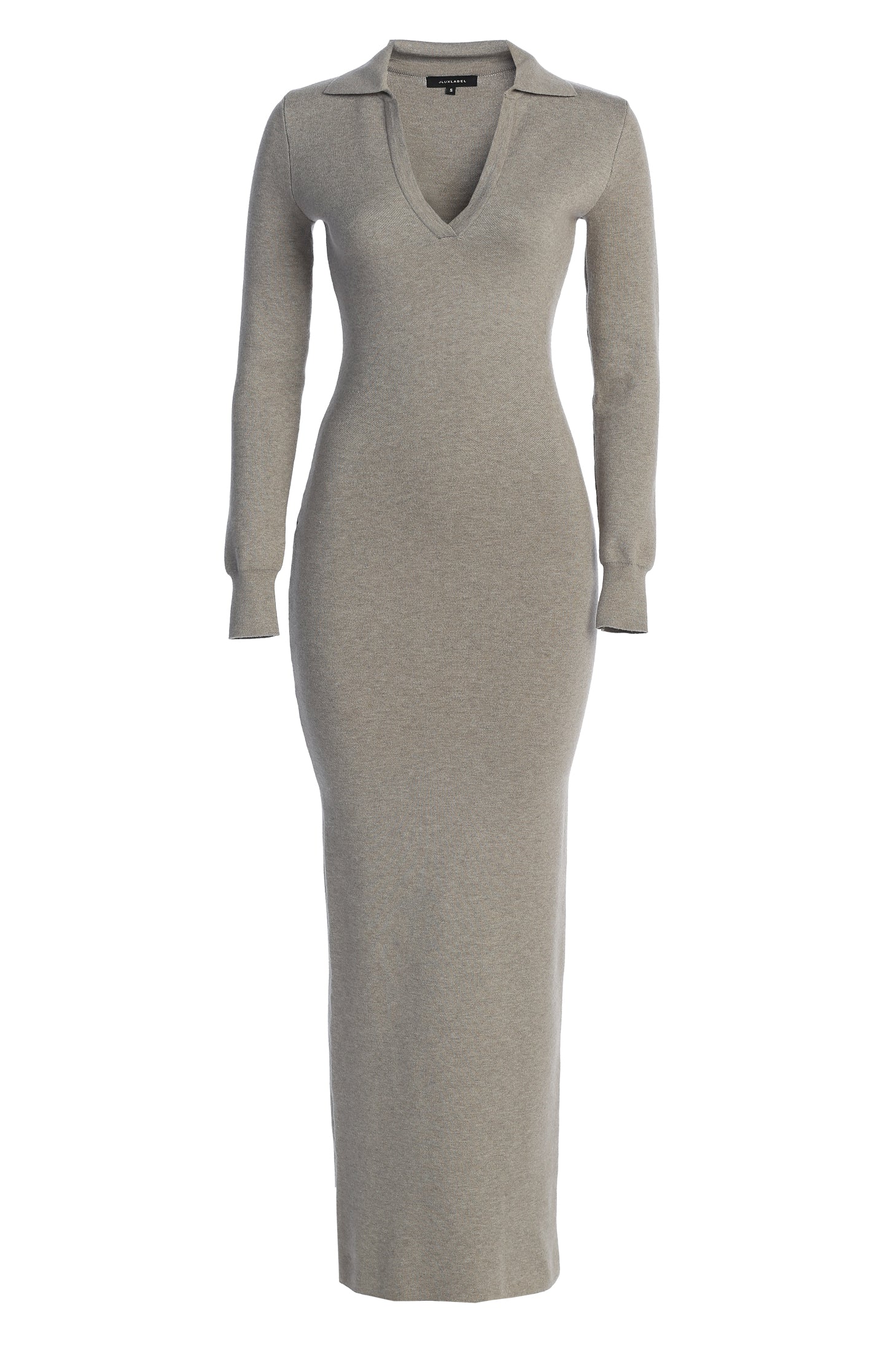 Grey Bellinda Collar Maxi Dress