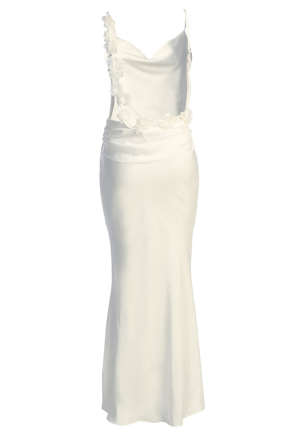 Ivory Down The Aisle Satin Gown