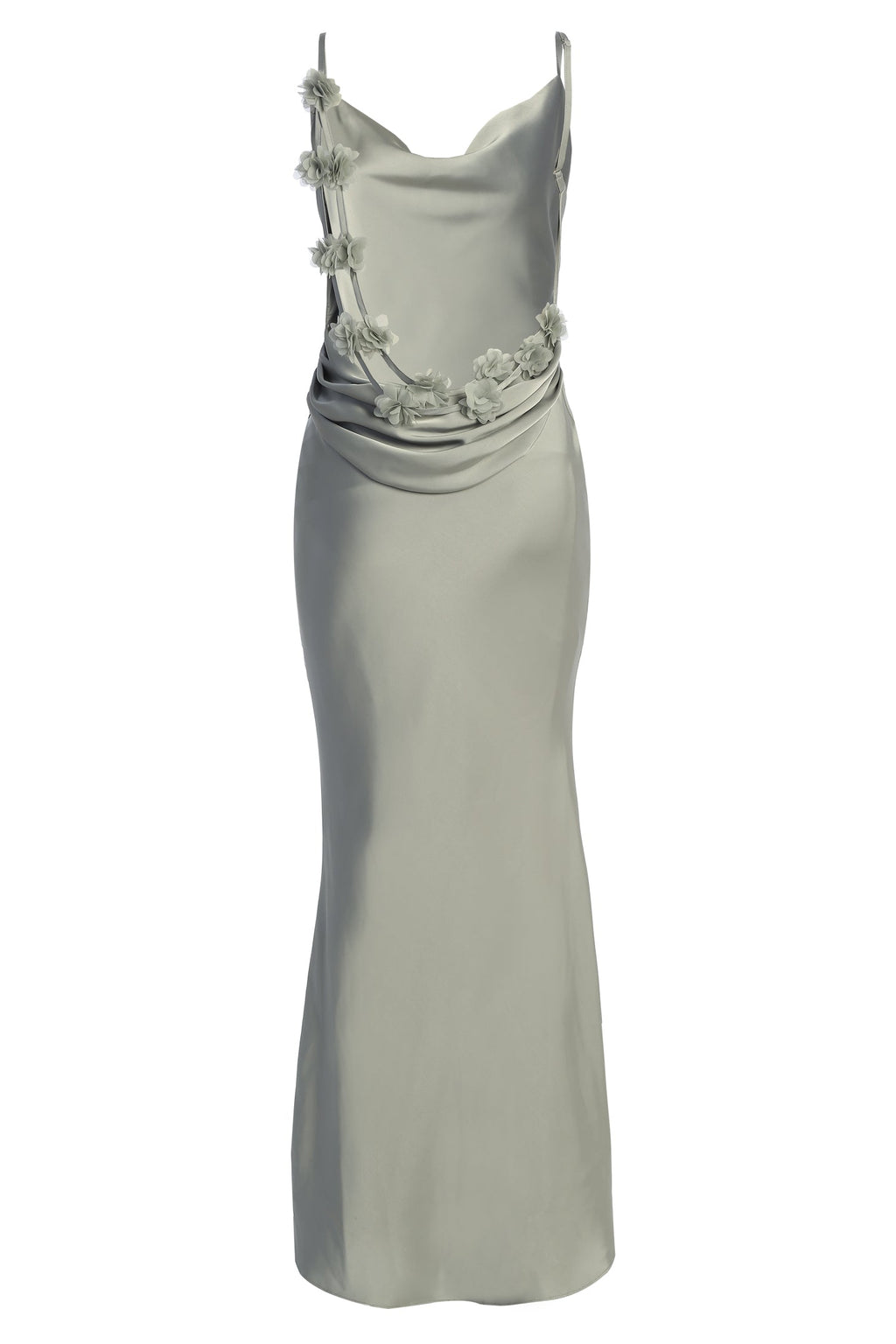 Sage Down The Aisle Satin Gown