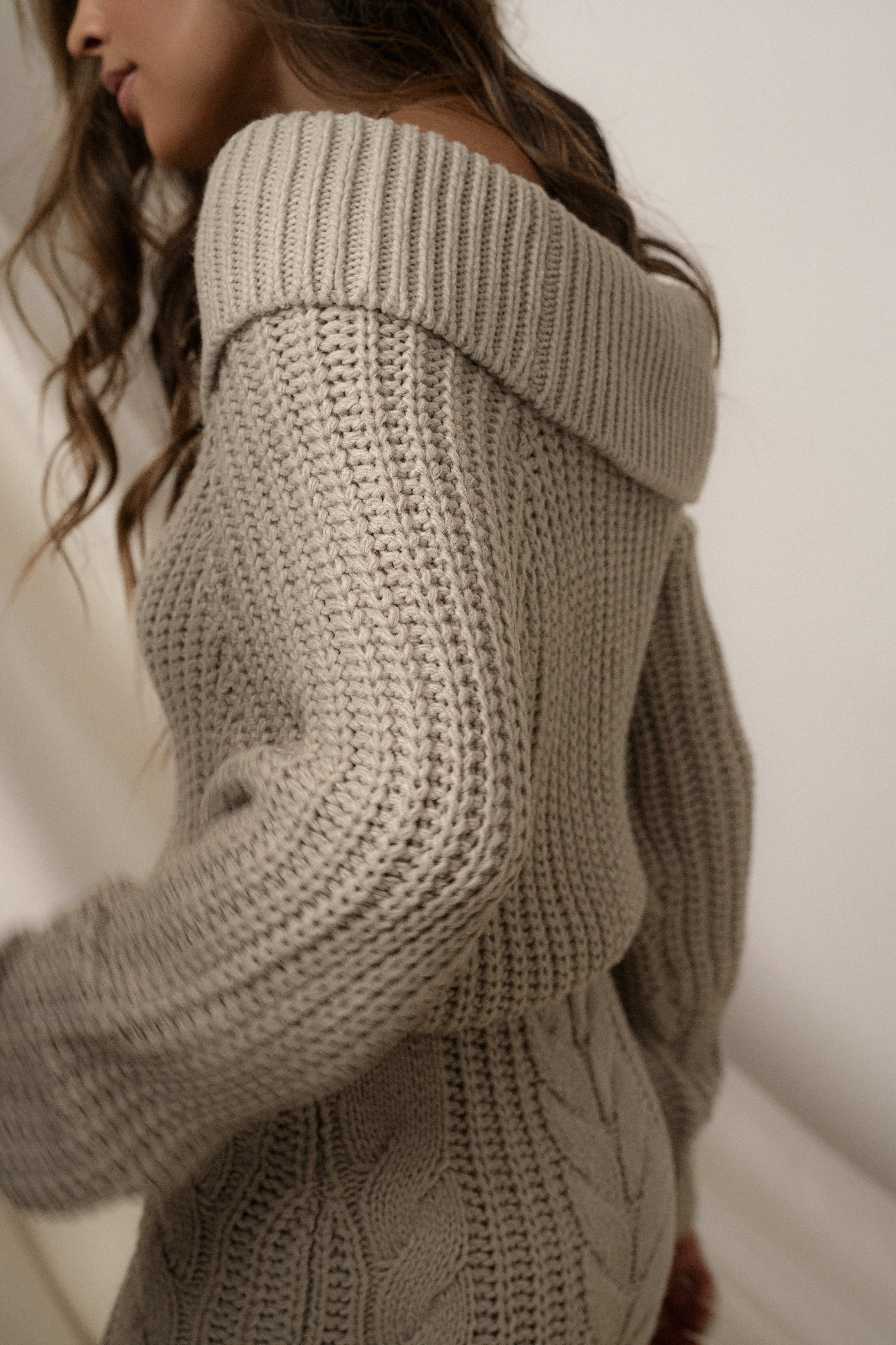 Stone Monette Cable Knit Dress