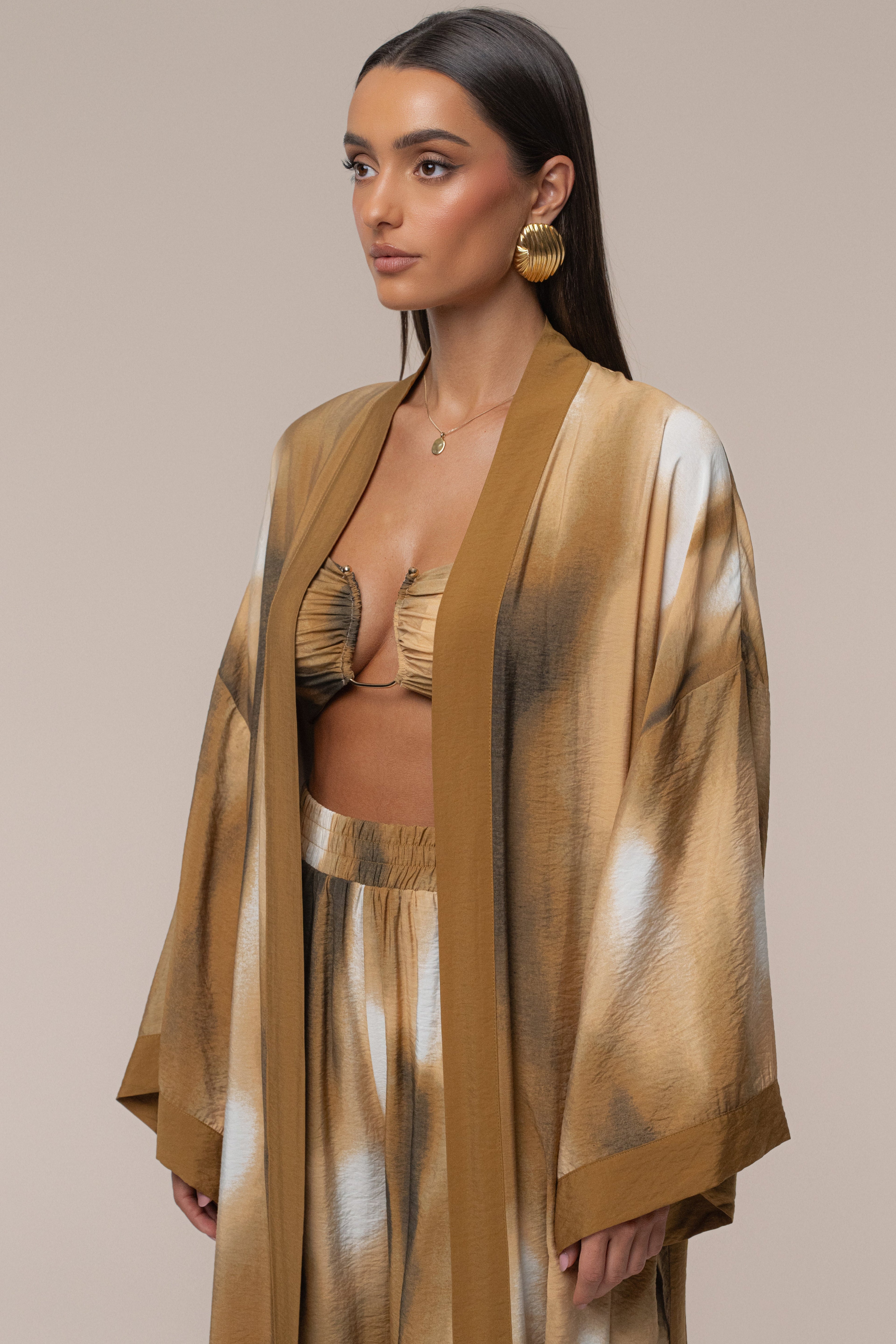 Brown Desert Oasis Duster