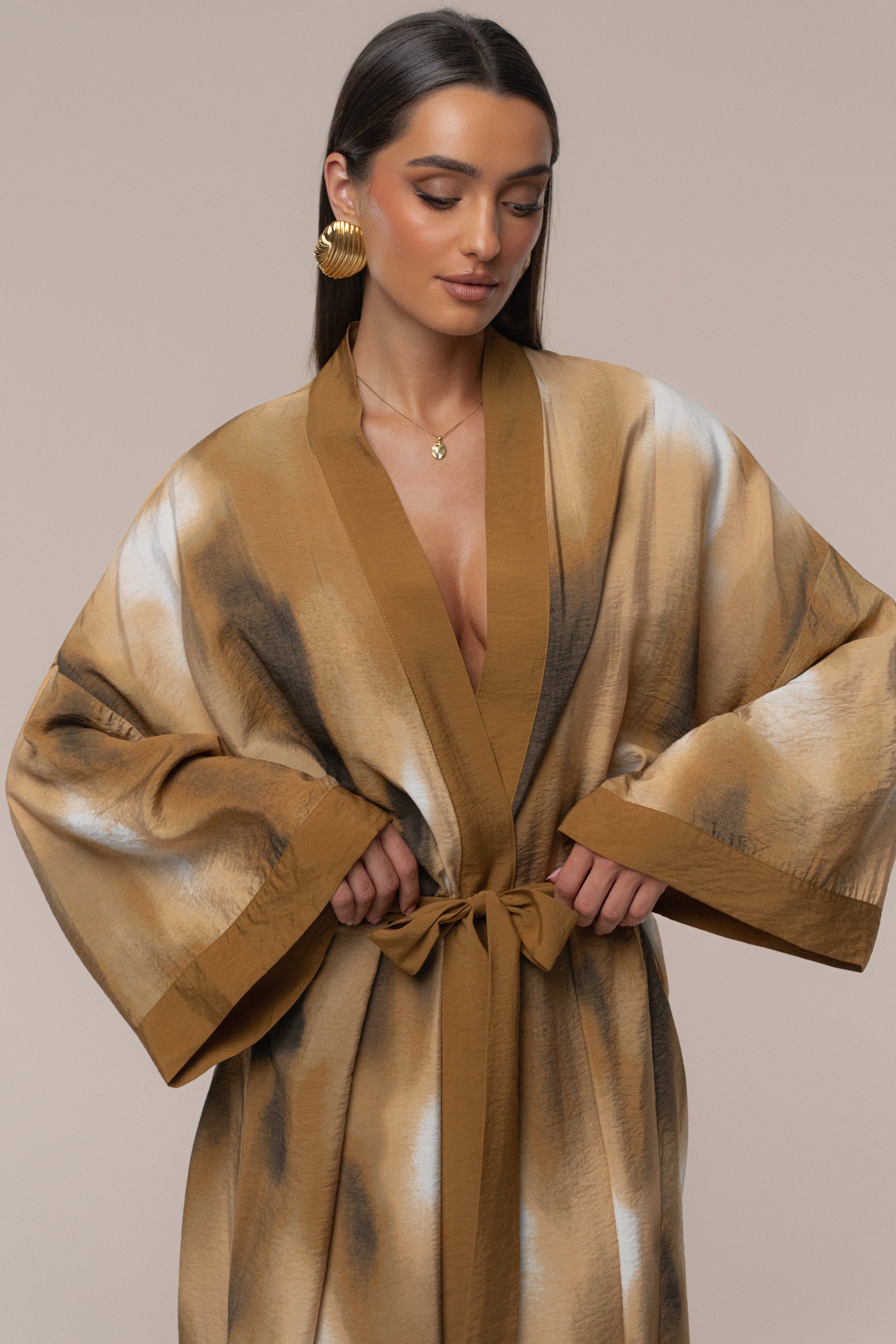 Brown Desert Oasis Duster