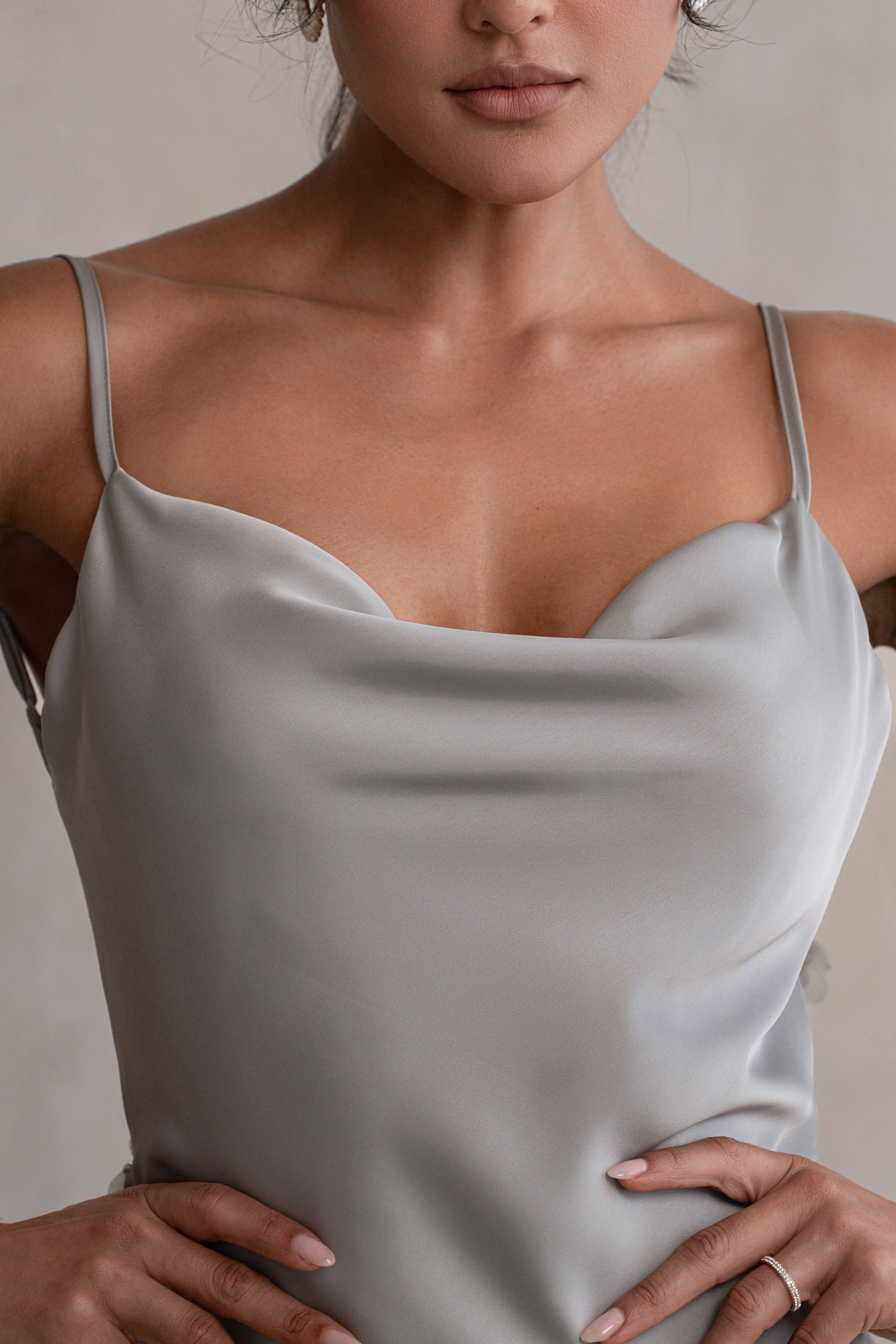Sage Down The Aisle Satin Gown