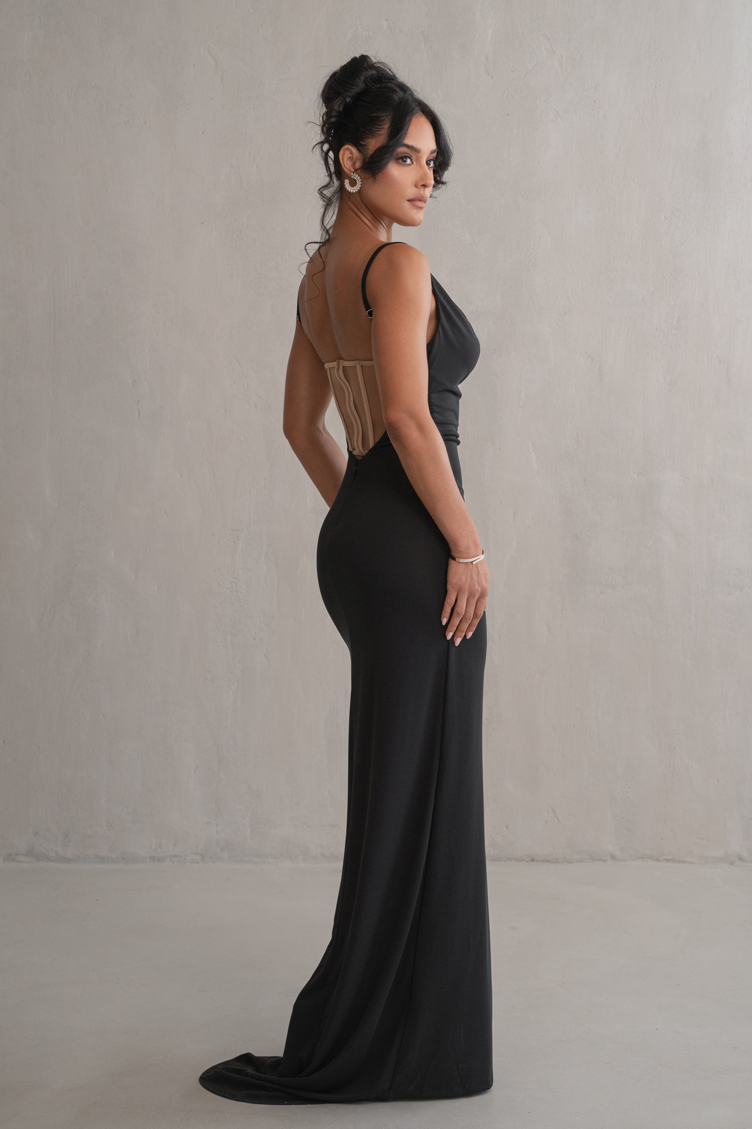 Black Until Forever Maxi Dress