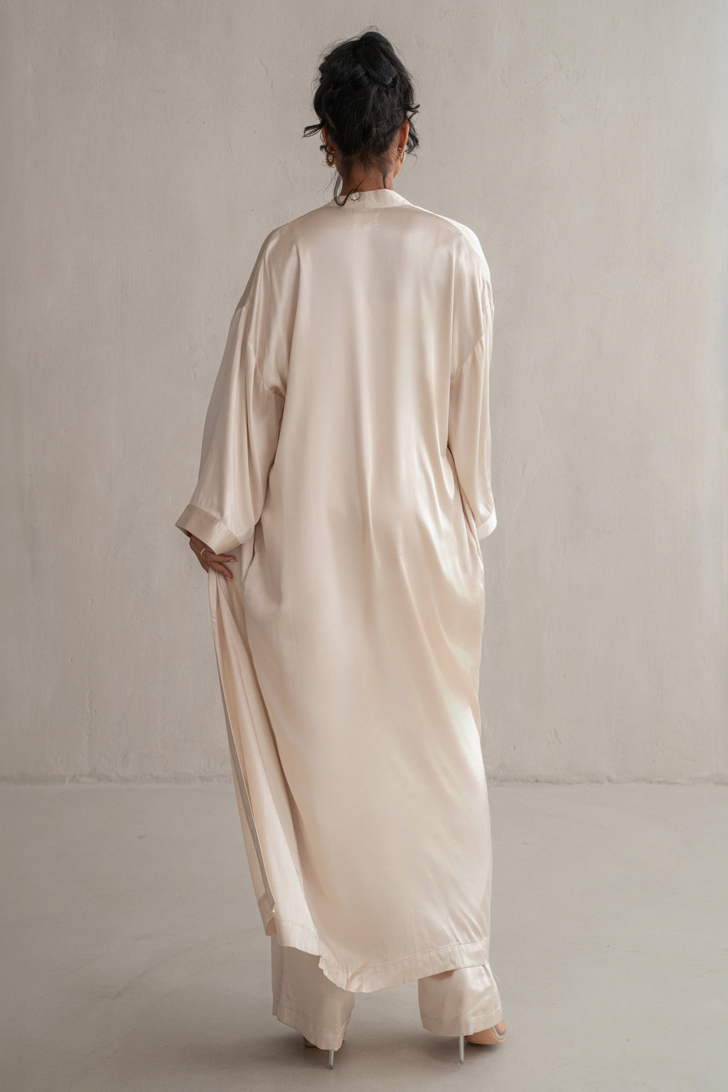 Champagne Forever And Always Satin Robe