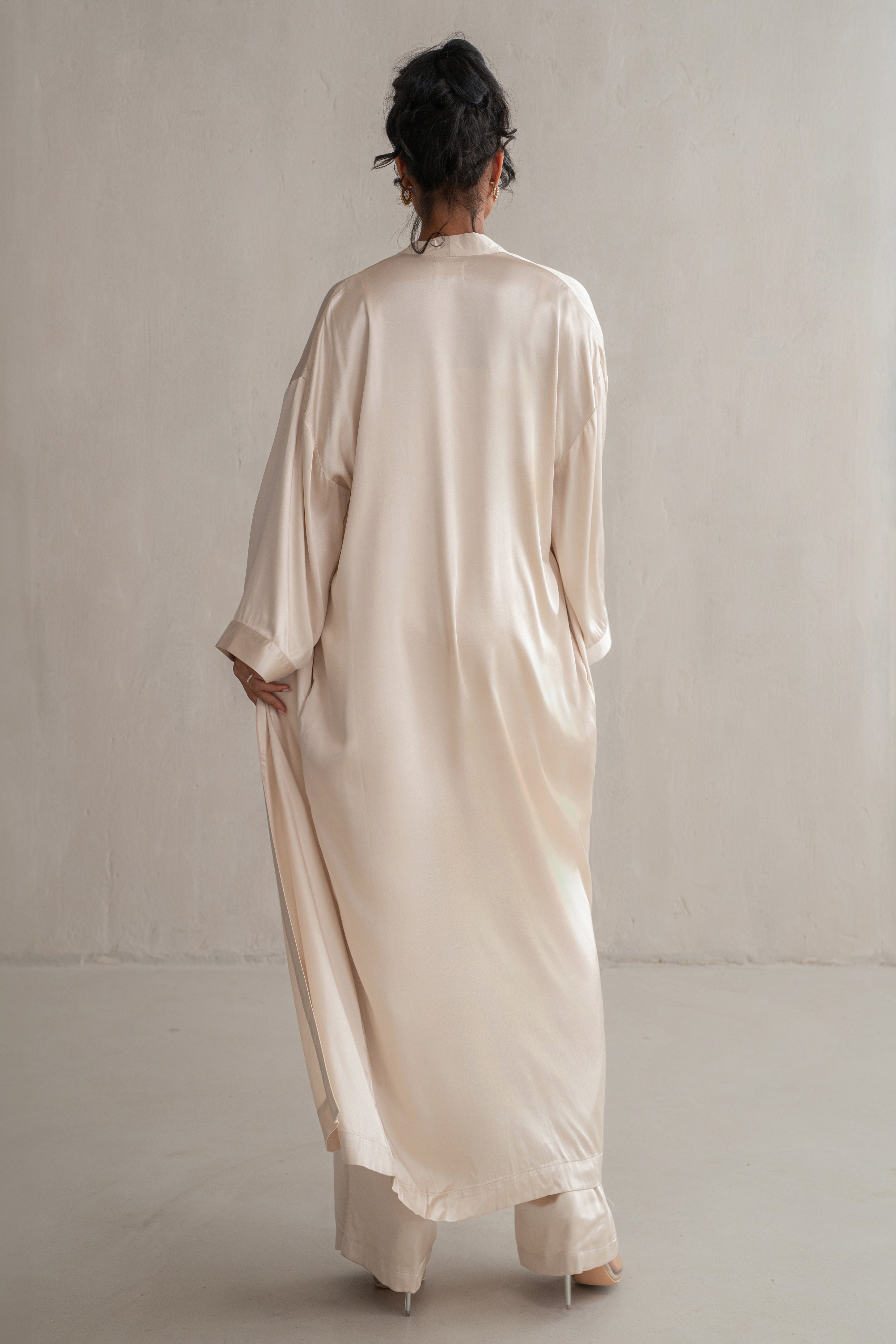 Champagne Forever And Always Satin Robe