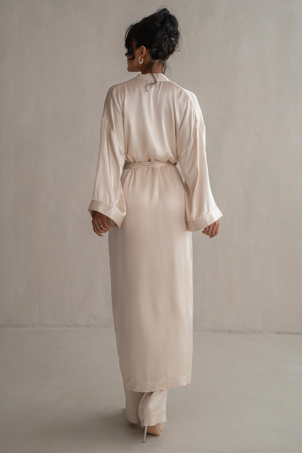 Champagne Forever And Always Satin Robe