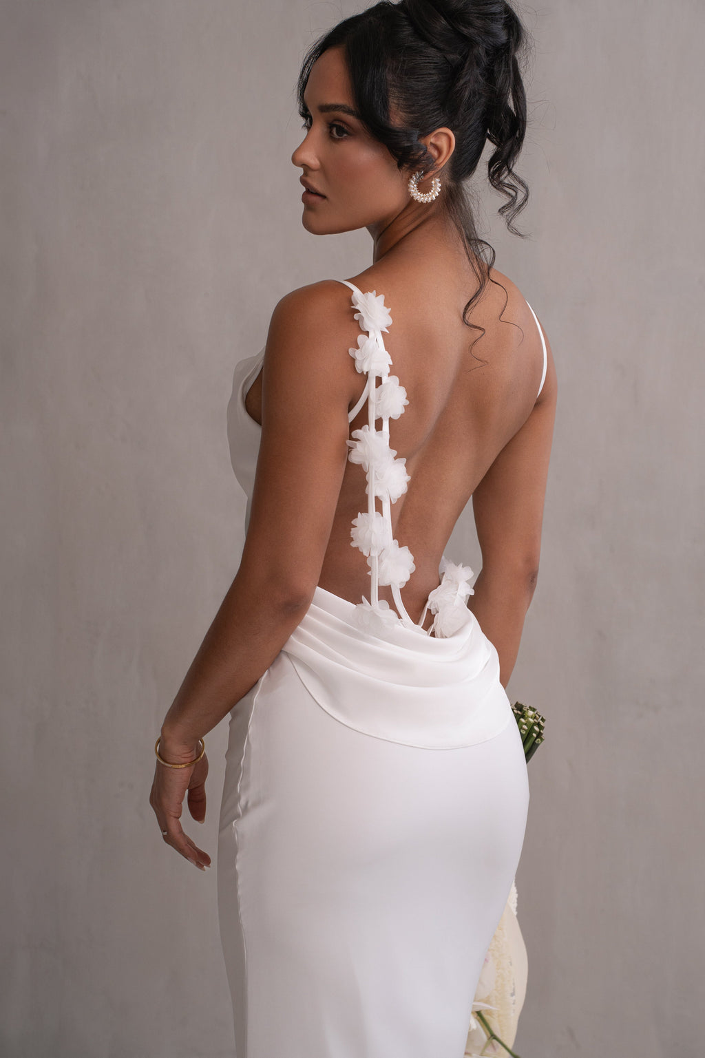 Ivory Down The Aisle Satin Gown