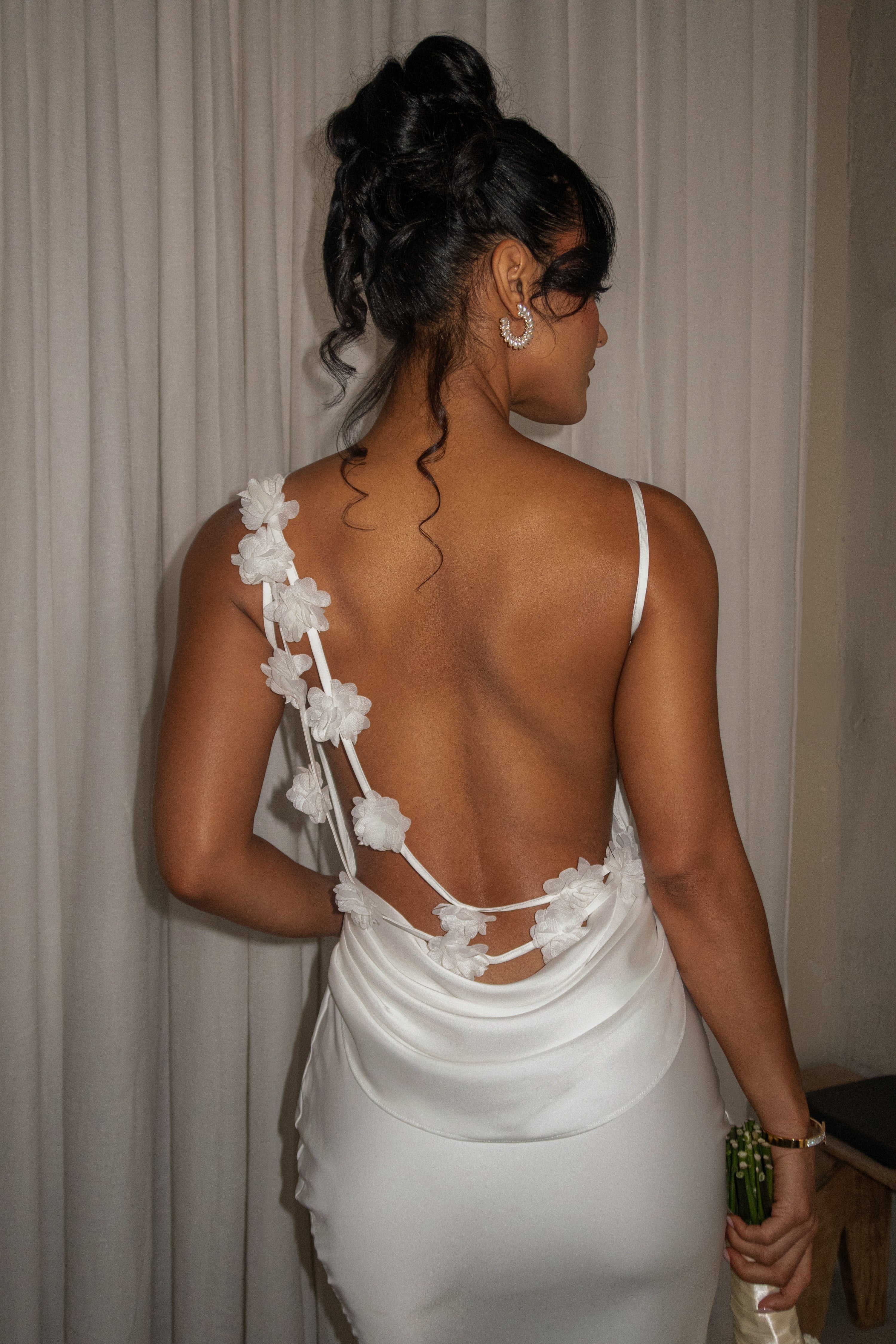 Ivory Down The Aisle Satin Gown
