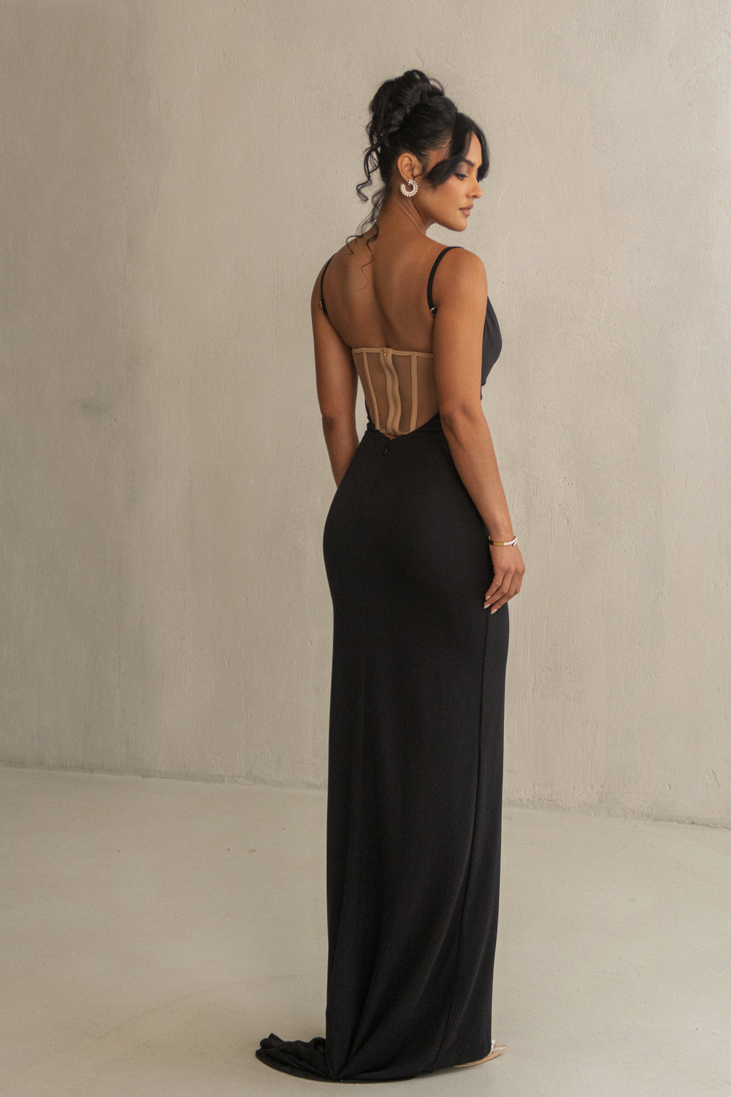 Black Until Forever Maxi Dress
