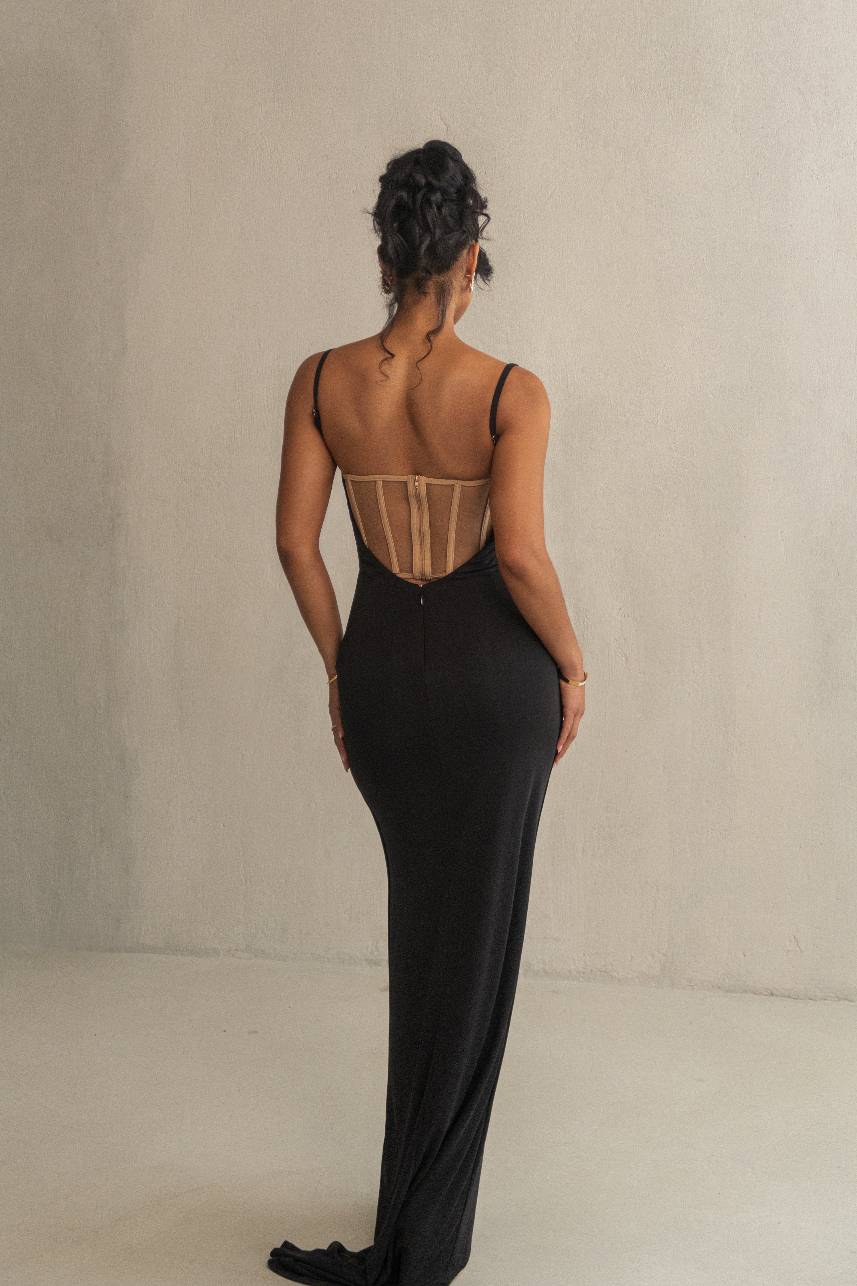 Black Until Forever Maxi Dress