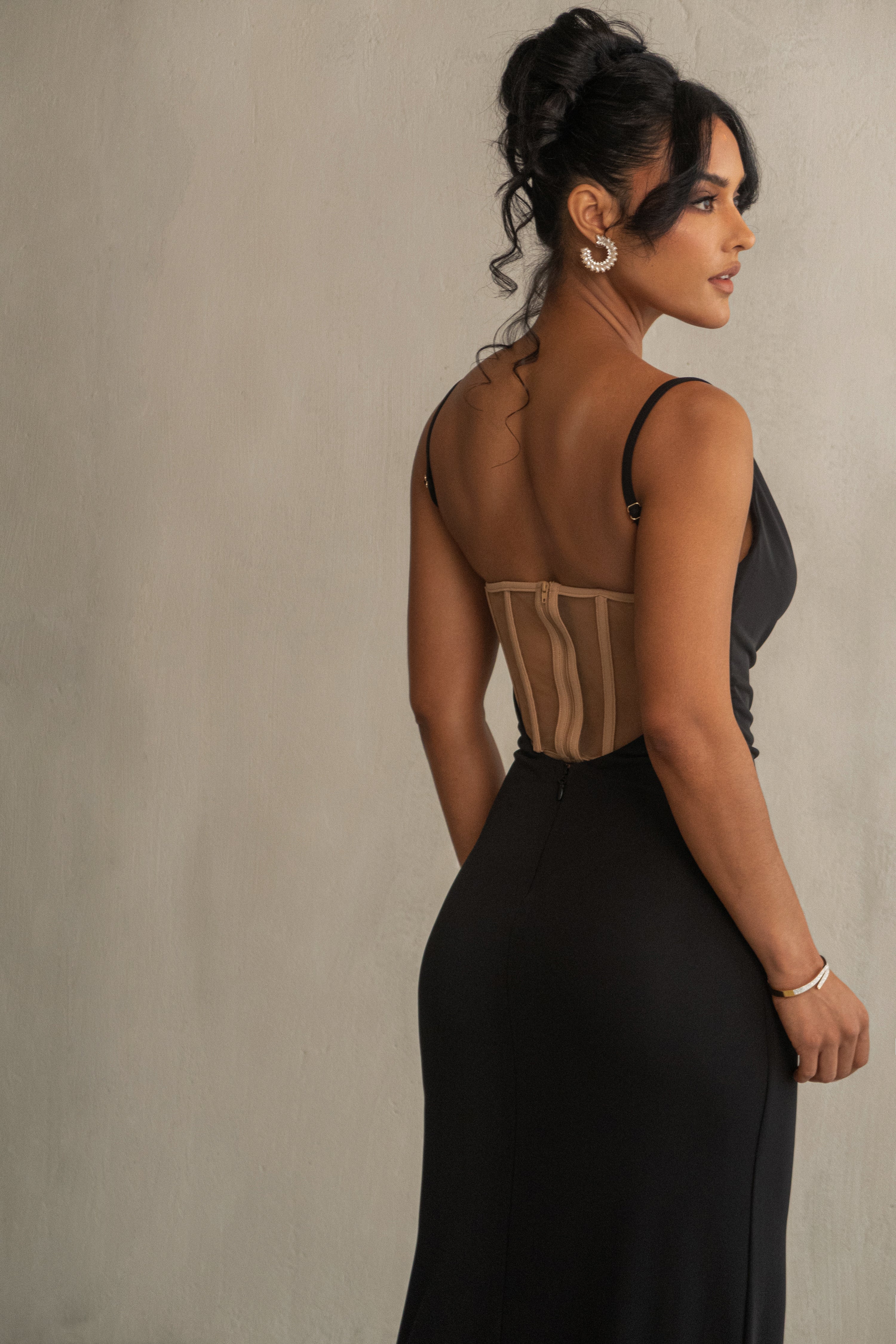 Black Until Forever Maxi Dress