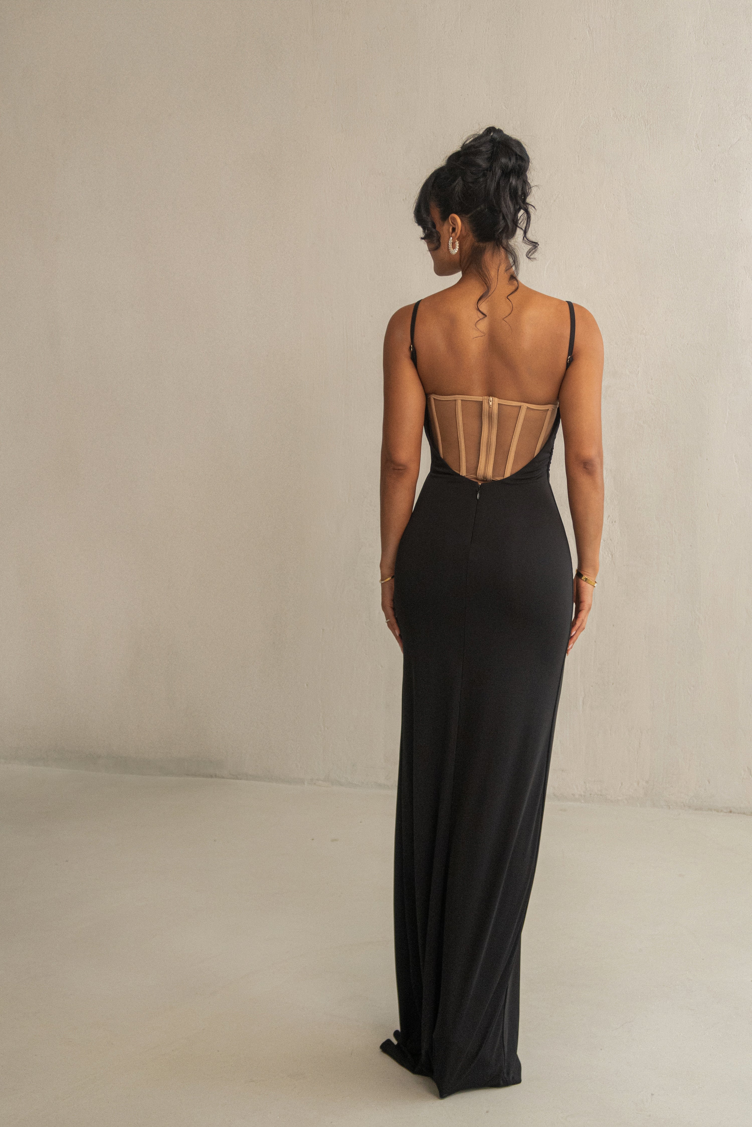 Black Until Forever Maxi Dress