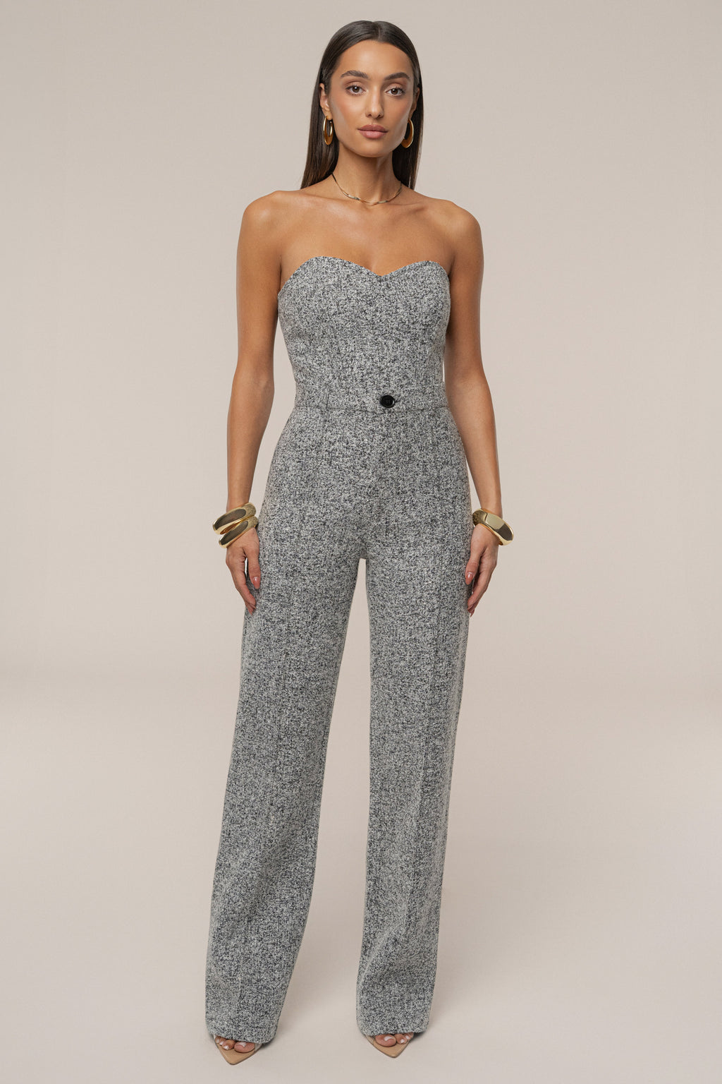 Lt. Grey Stay Sharp Tweed Trouser
