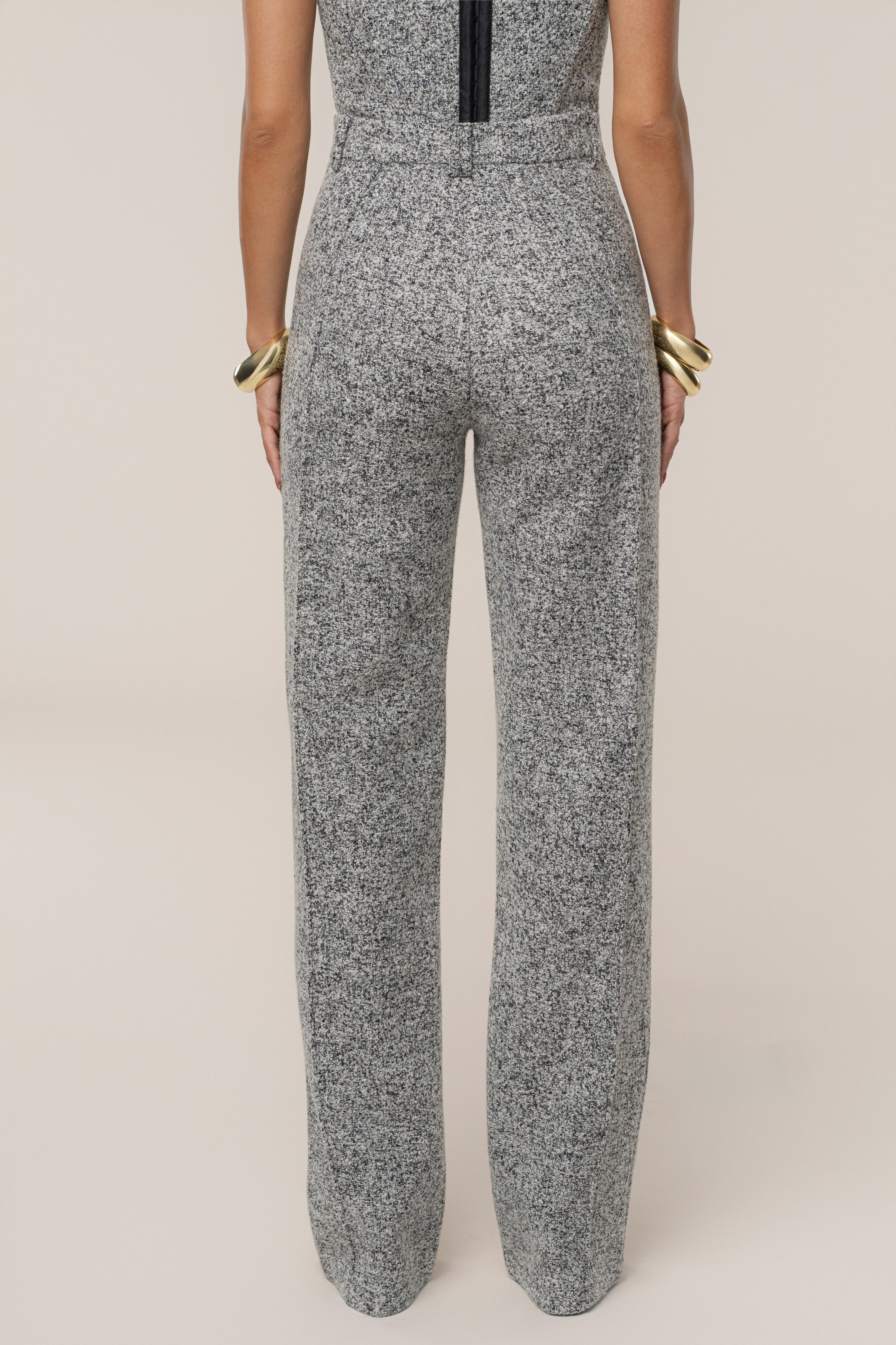 Lt. Grey Stay Sharp Tweed Trouser