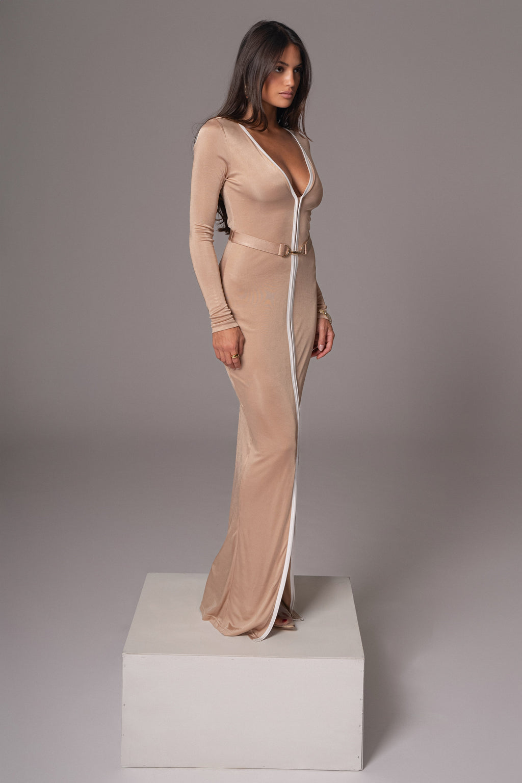 Tan Juki Maxi Dress