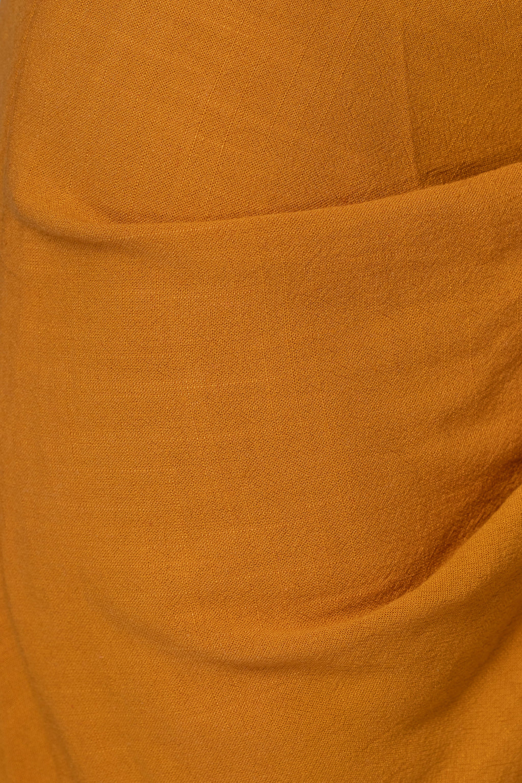 Yellow Noelia Linen Slit Skirt