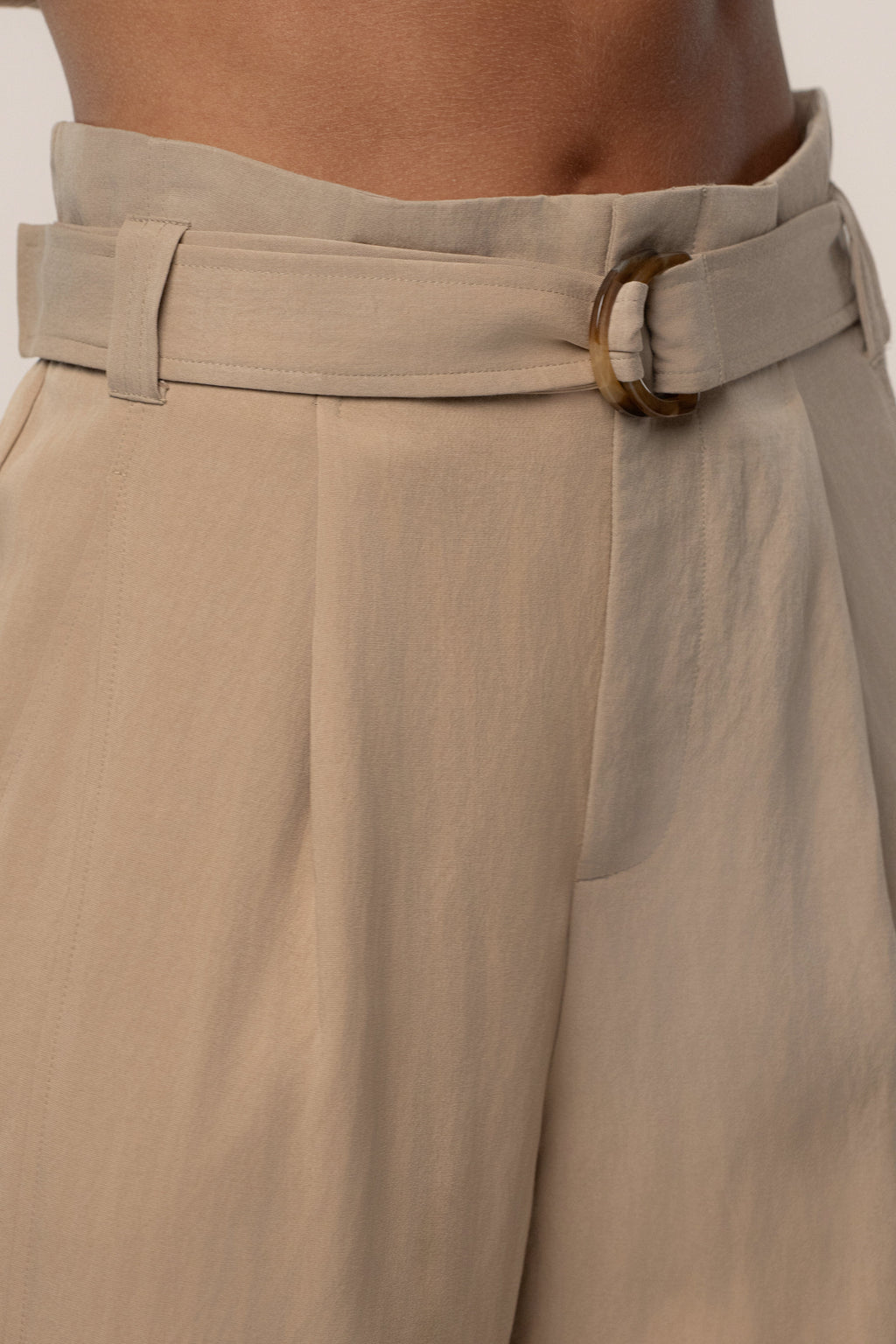 Tan Boundless Belted Cargo Pants