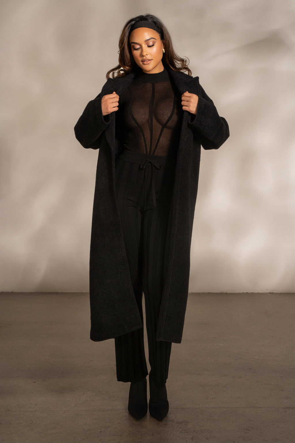 Black Dion Oversized Coat