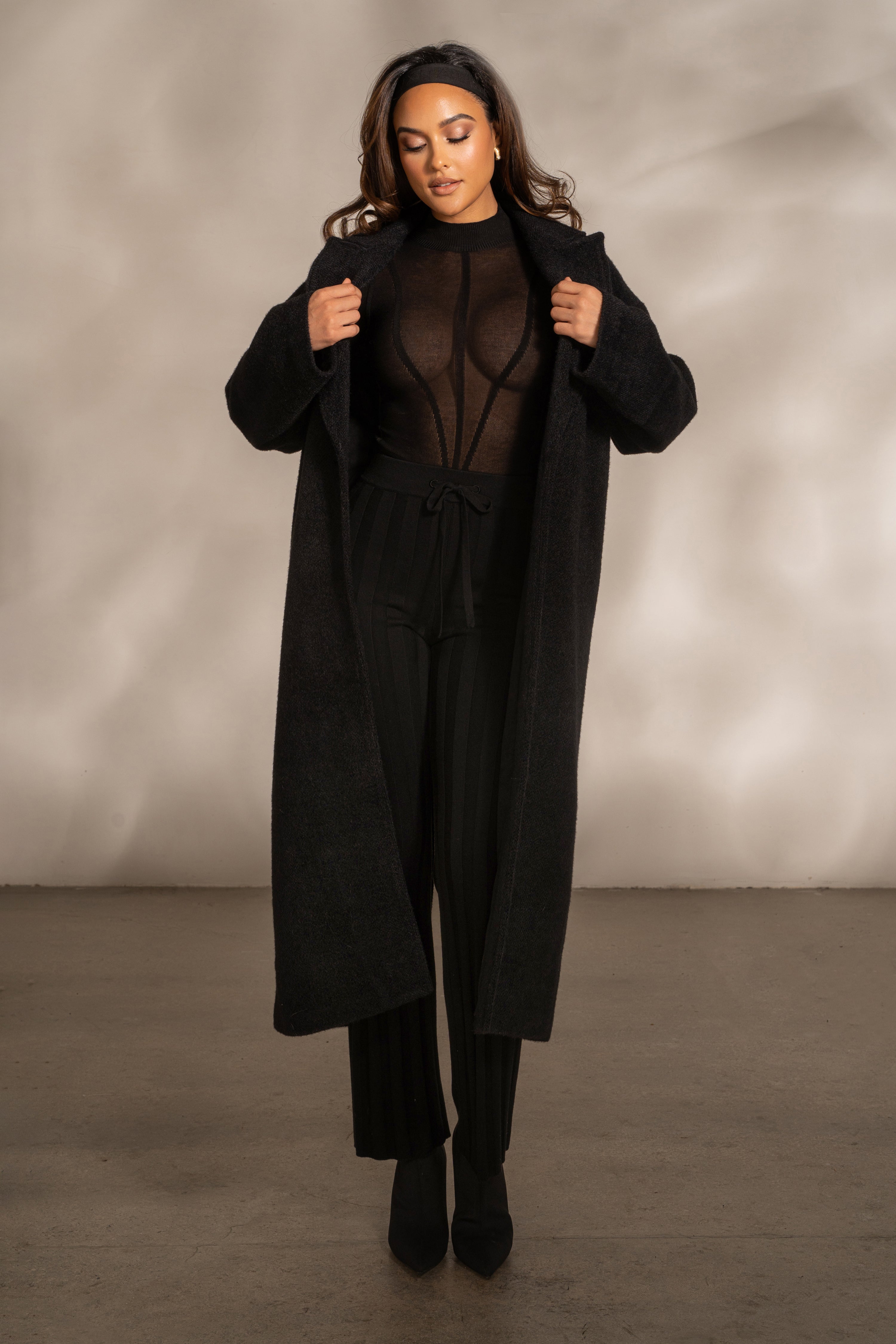 Black Dion Oversized Coat
