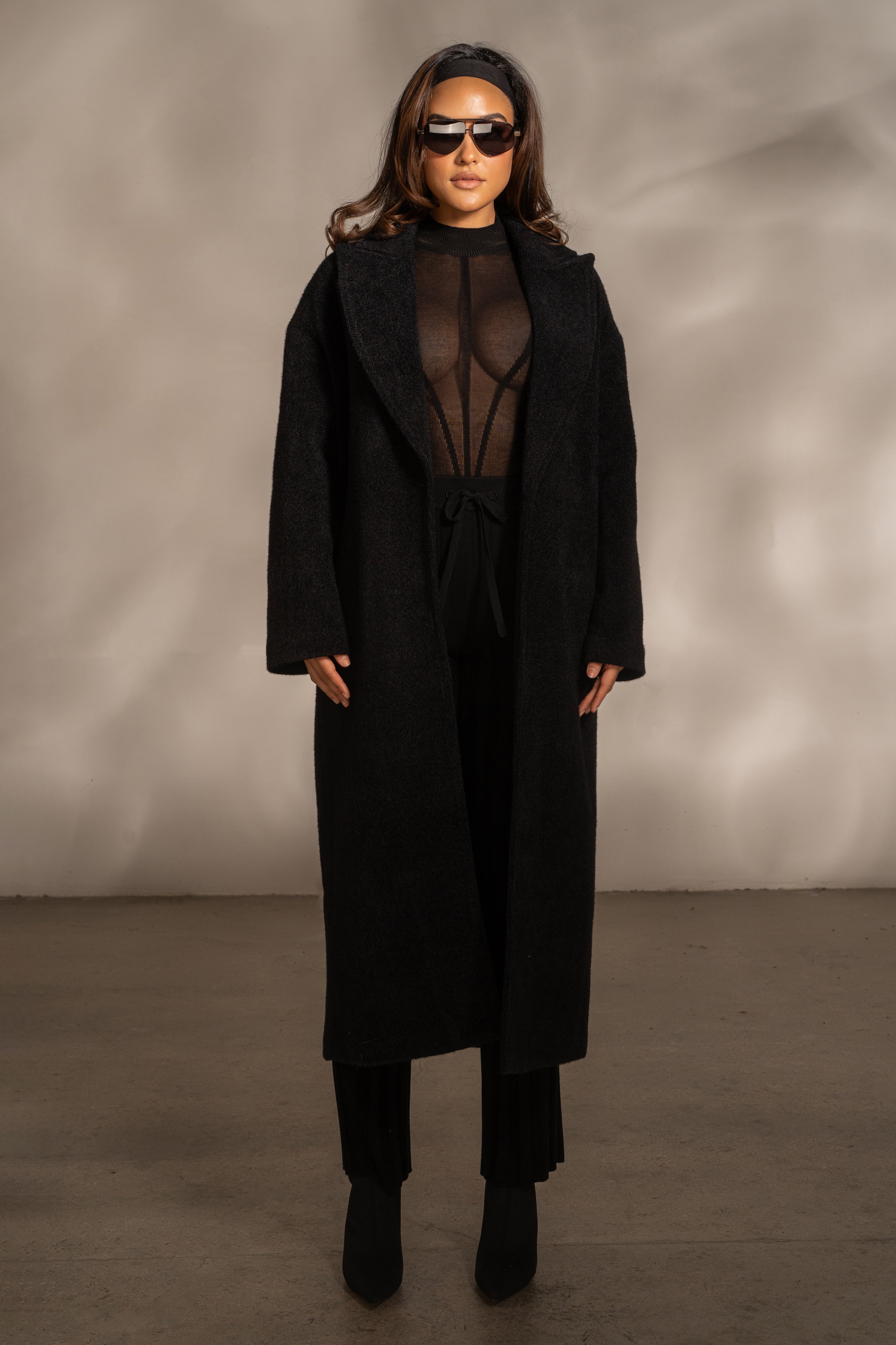 Black Dion Oversized Coat