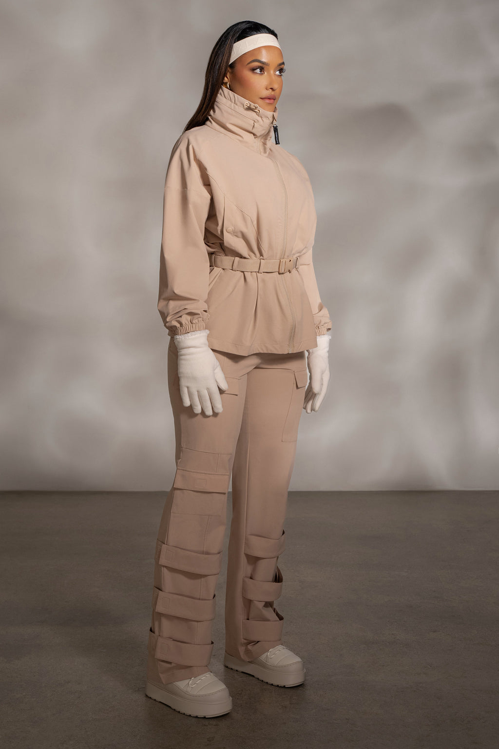 Tan Willow Belted Jacket