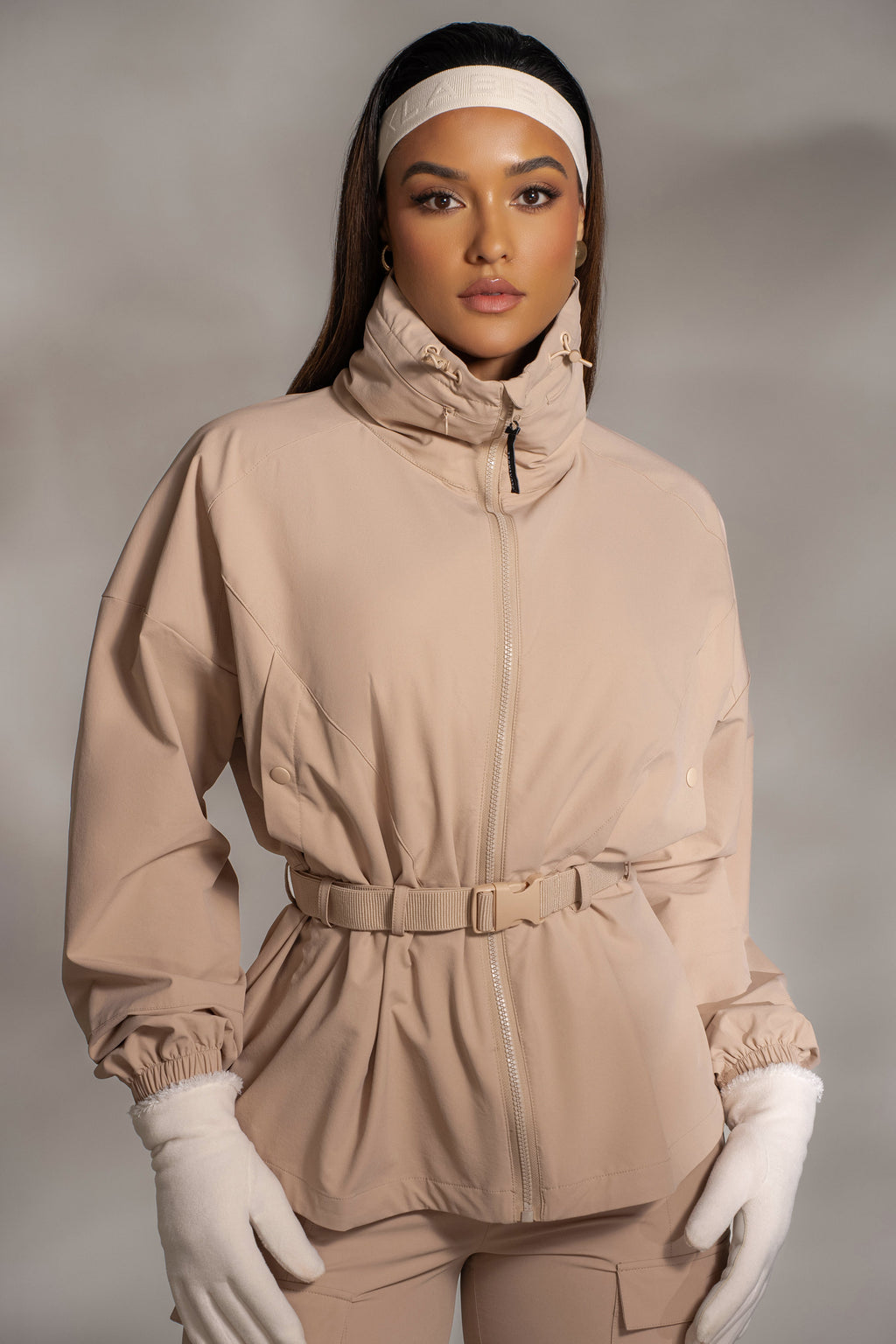 Tan Willow Belted Jacket