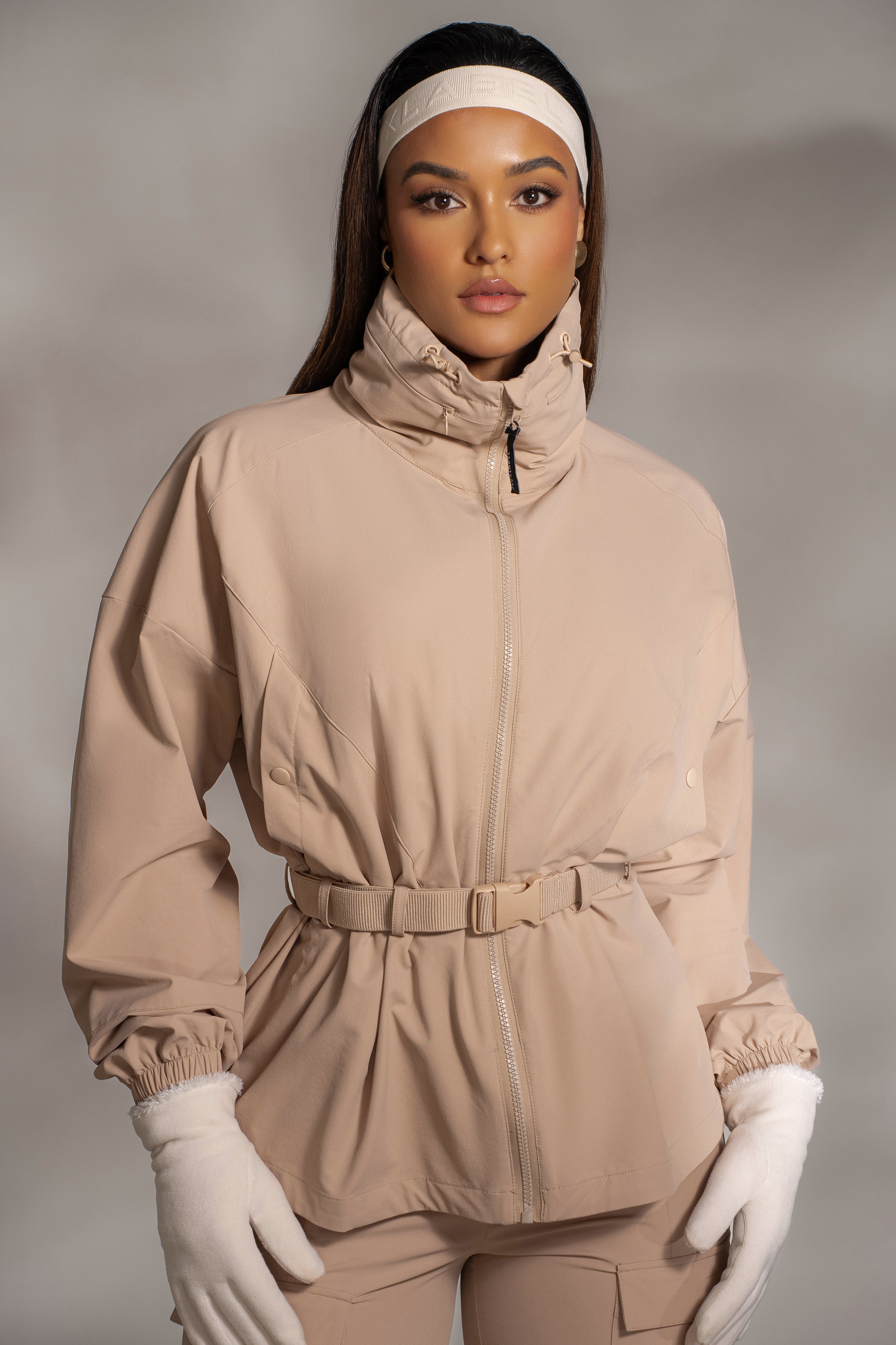 Tan Willow Belted Jacket