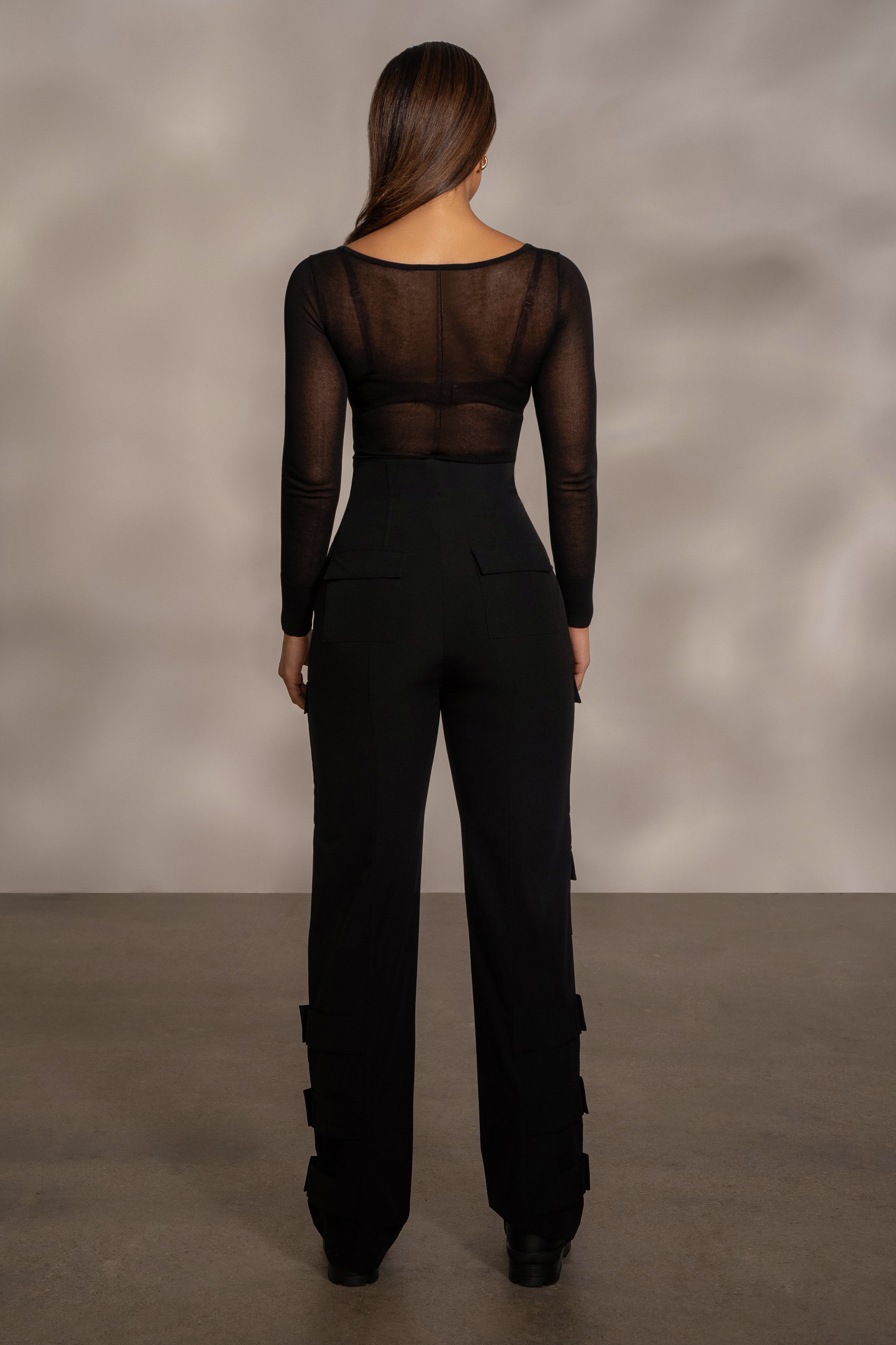 Black Nyah Nylon Utility Pants