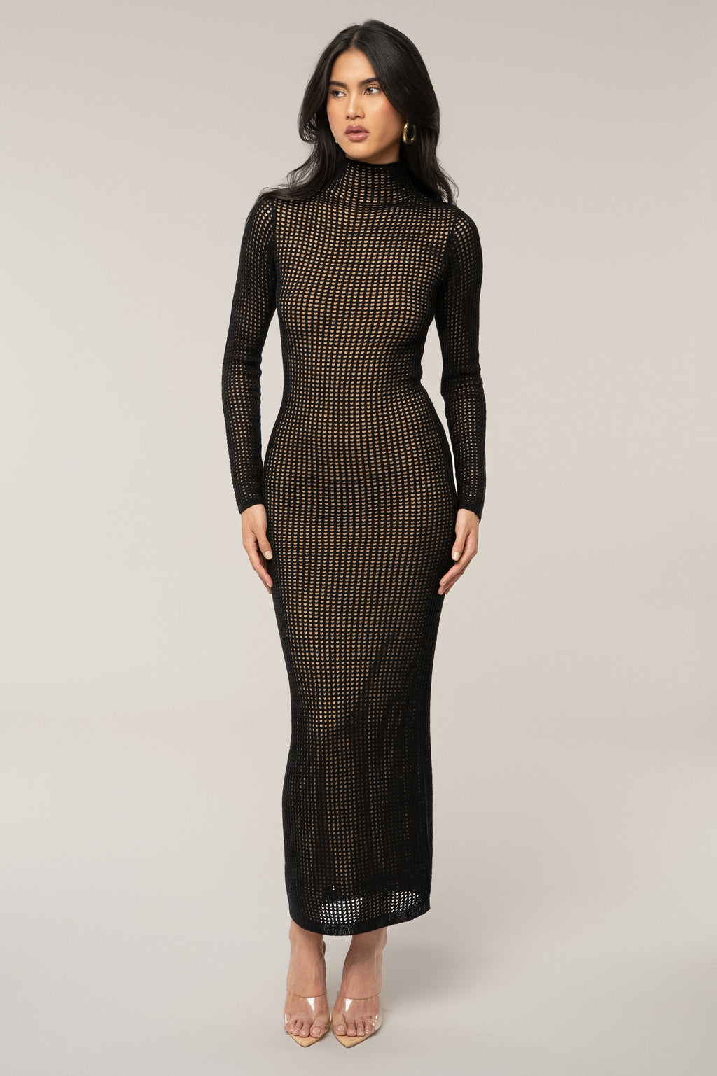 Black Rosabelle Knit Maxi Dress