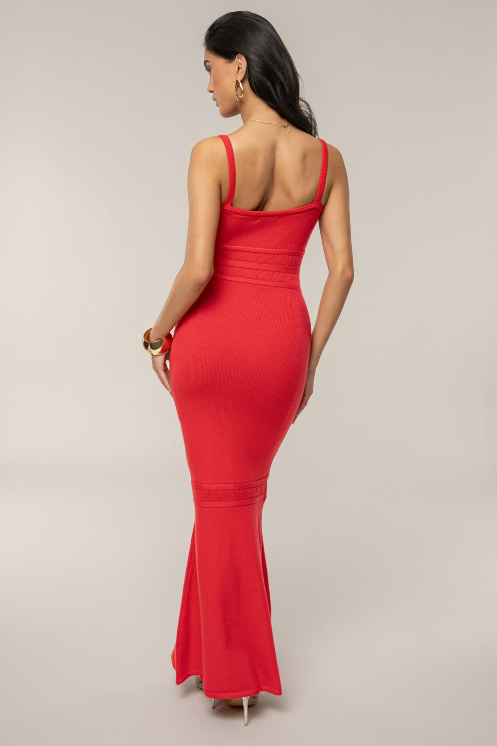Berry Lumen Knit Maxi Dress