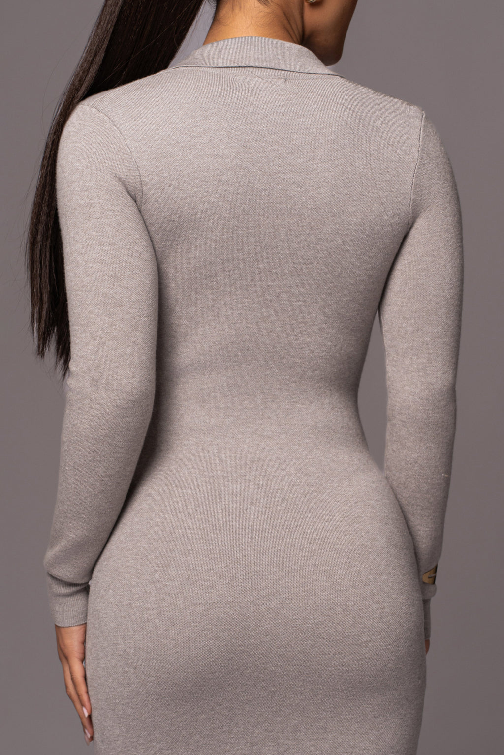Grey Bellinda Collar Maxi Dress