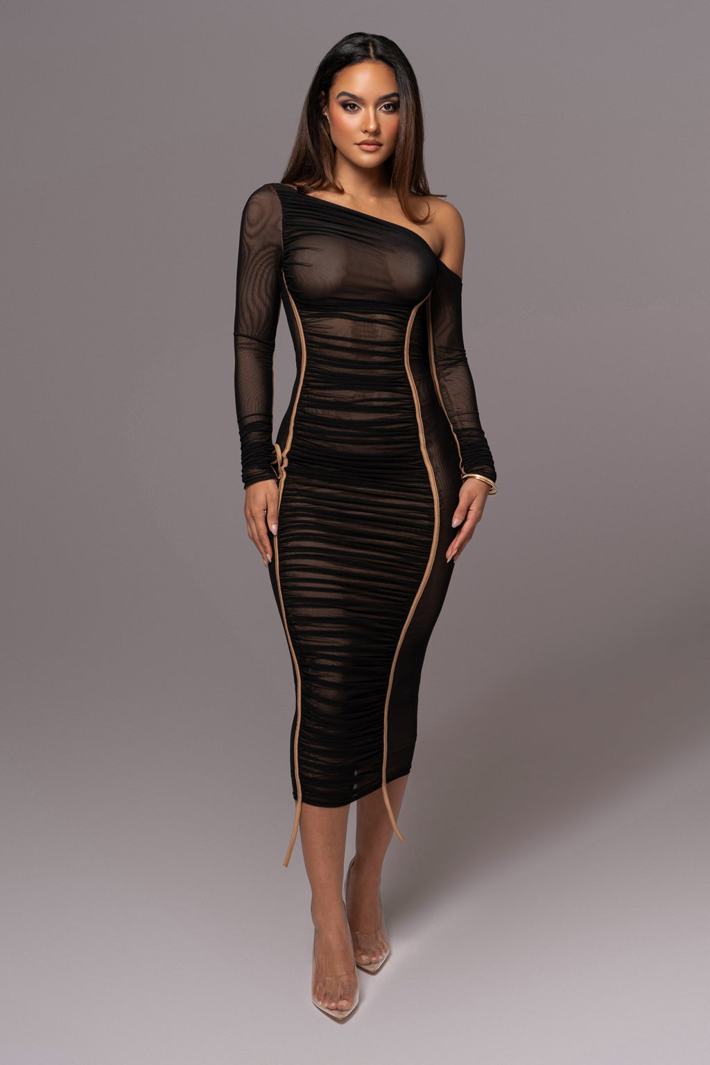 Black Monika Midi Dress