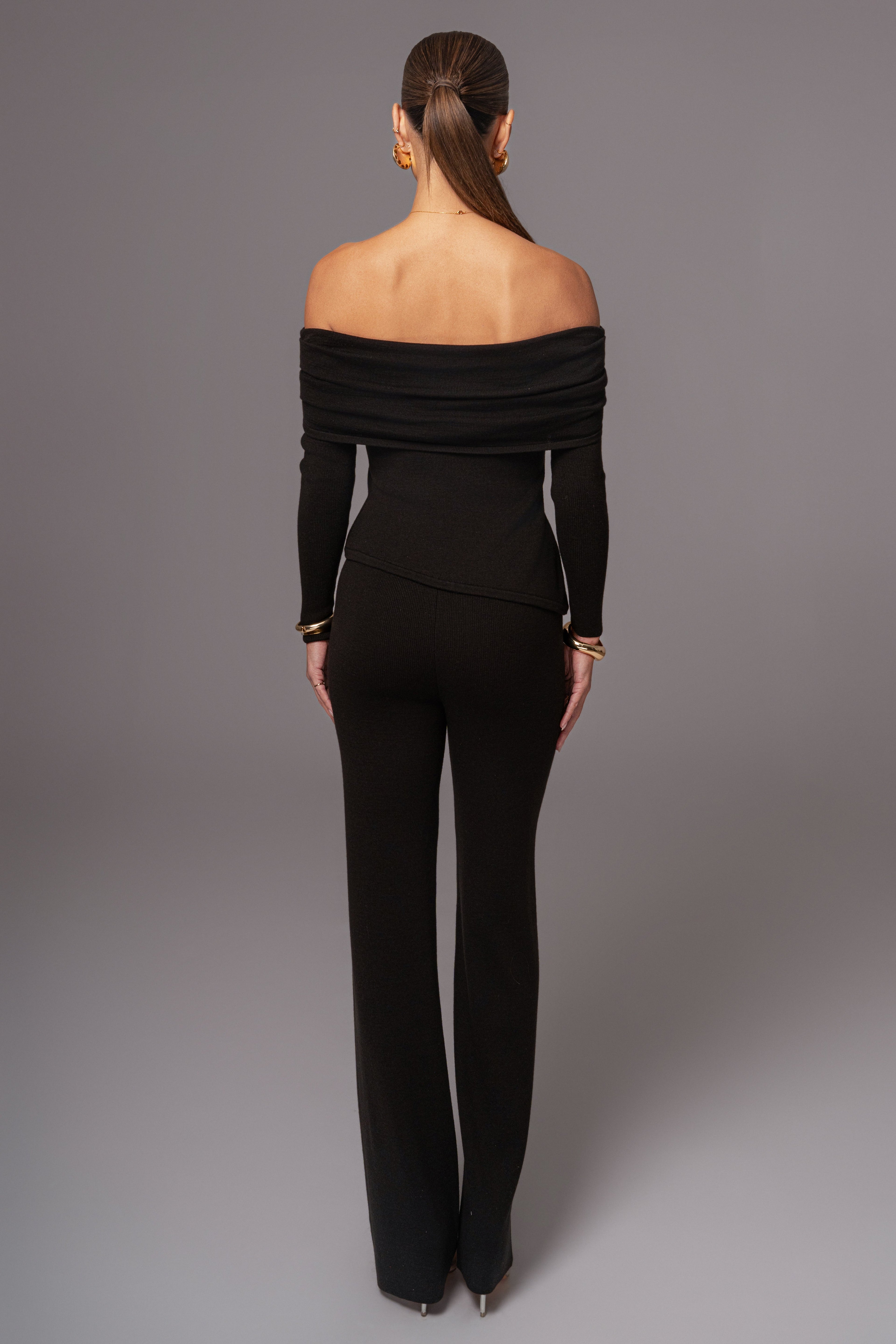 Black Alani Knit Pants
